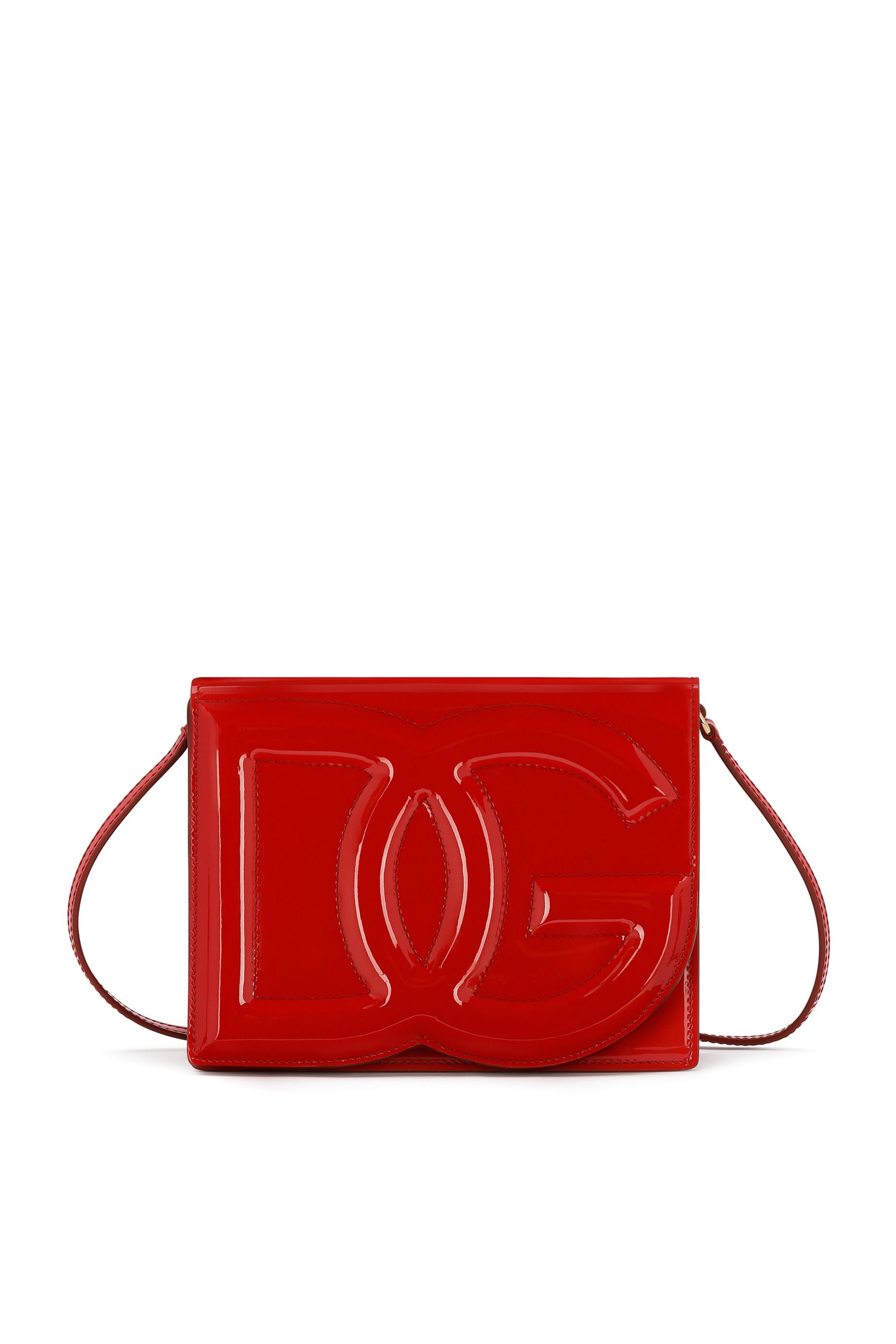Patent Leather DG Logo Crossbody Bag