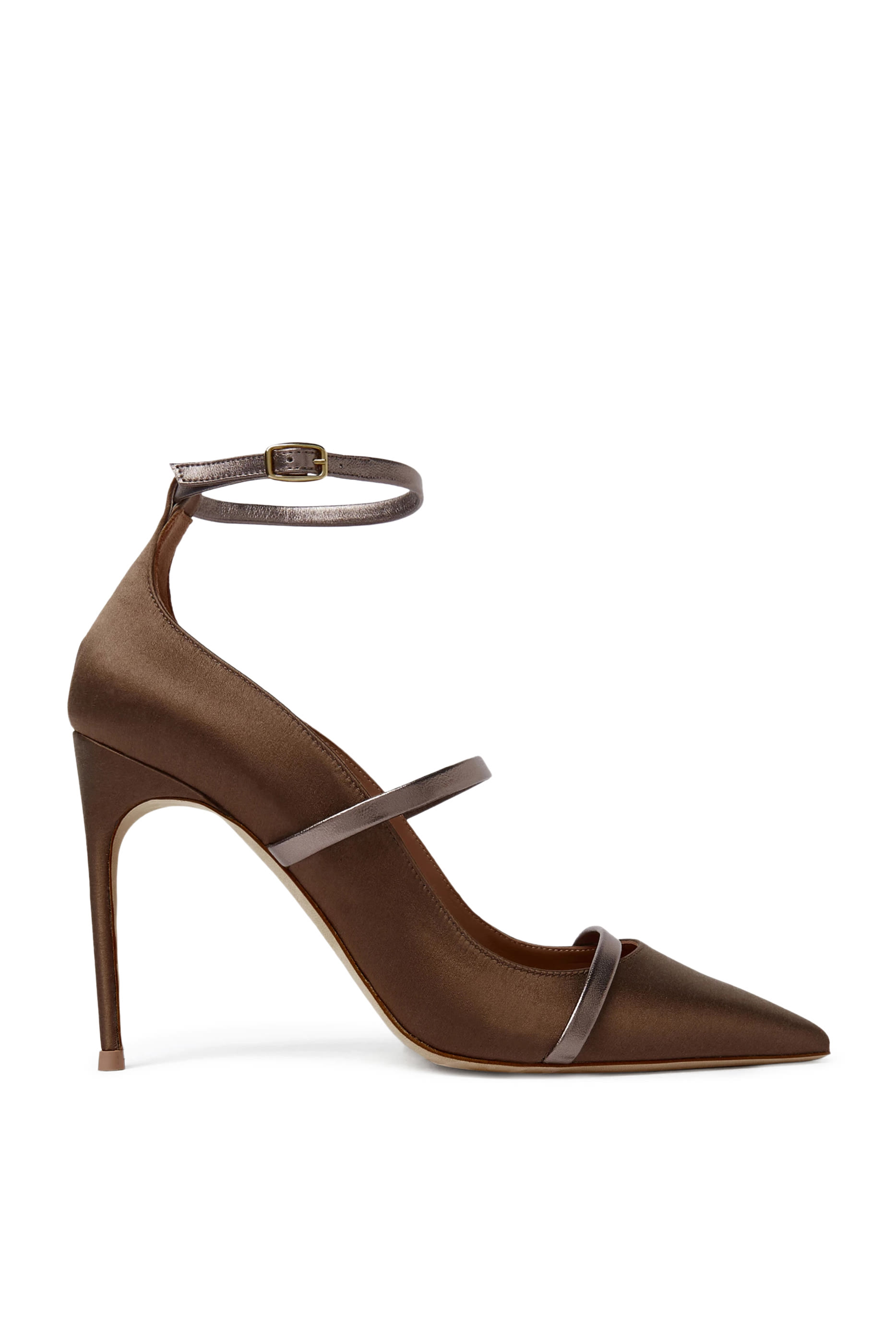 Diaz Taupe Satin 90 Pumps