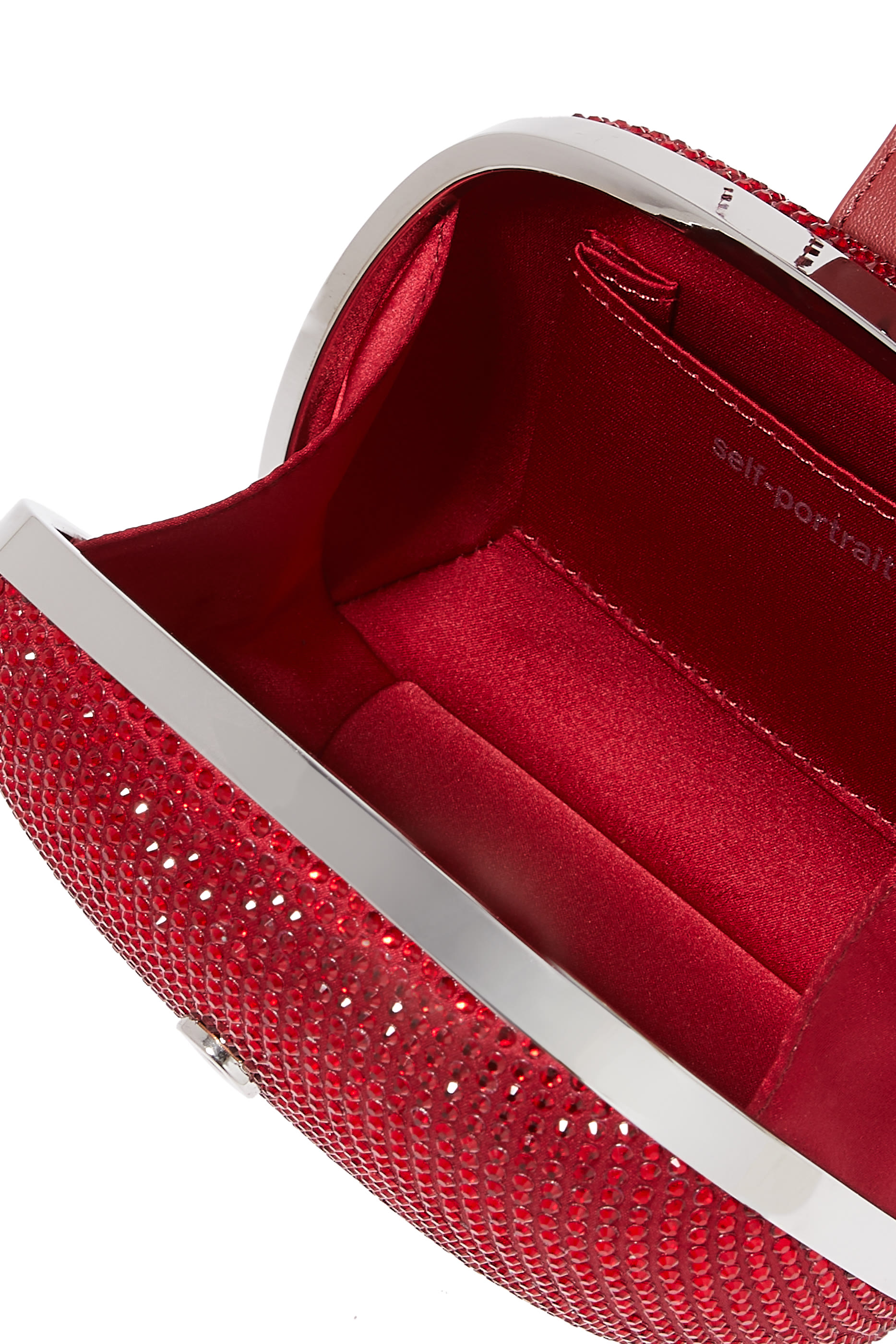 Rhinestone Top Handle Clutch Bag