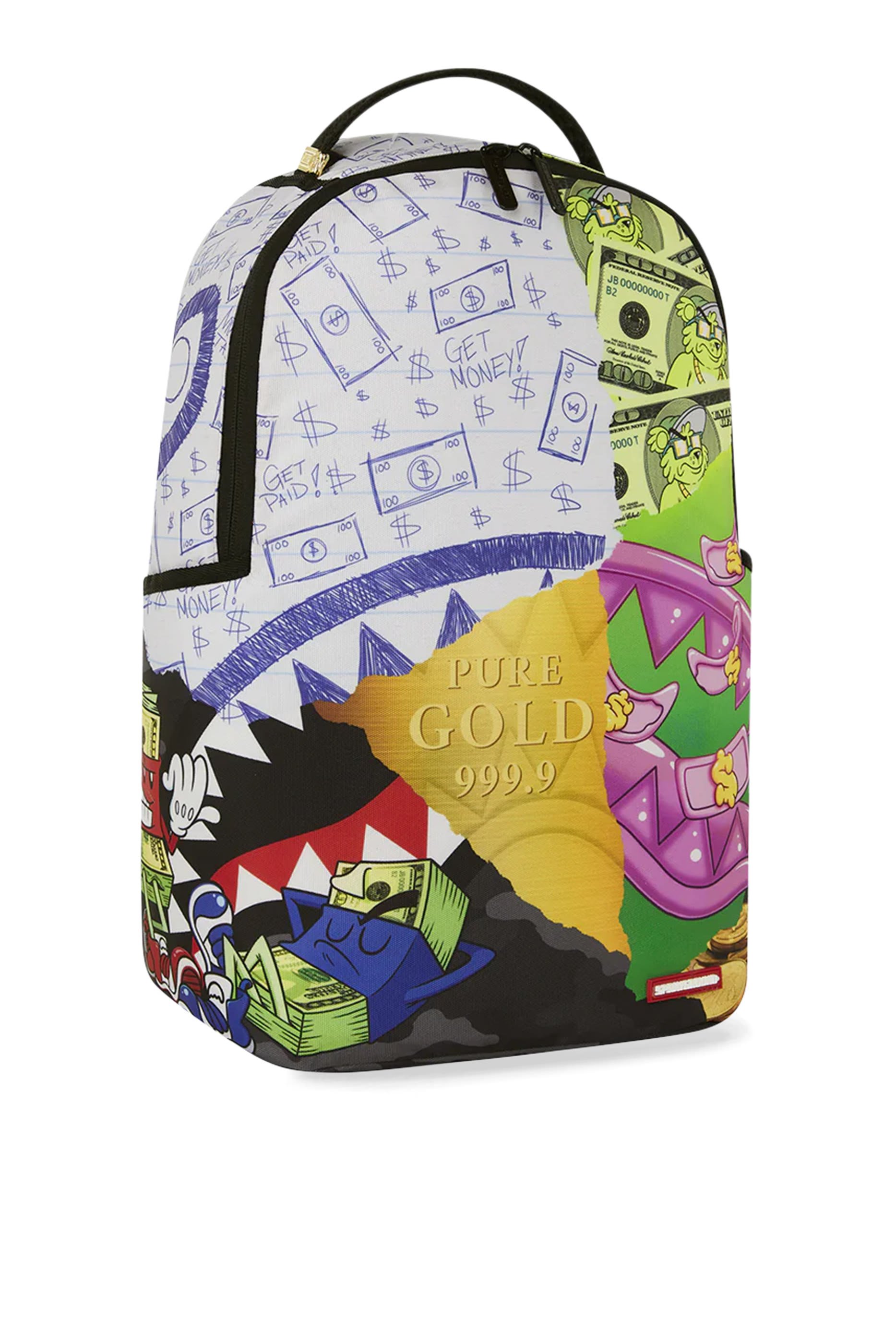 Kids Pure Gold Money Collage Lifestyle Backpack