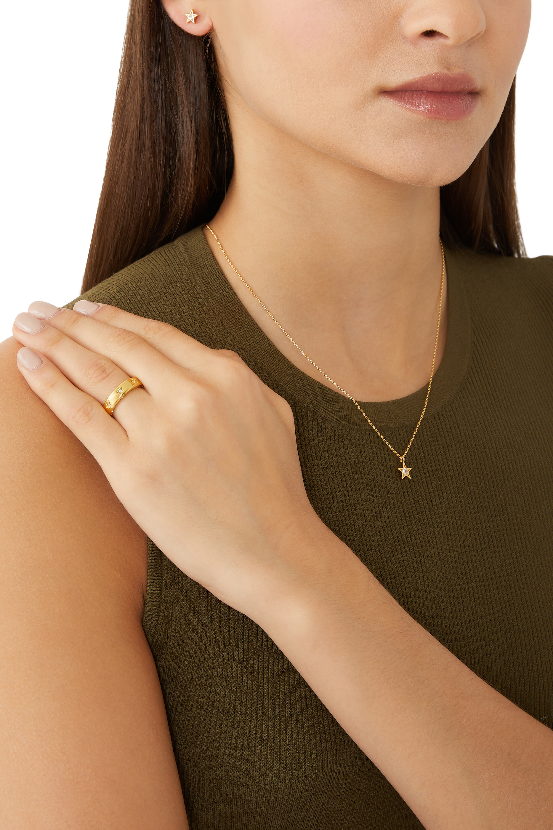 Set In Stone Mini Star Pendant