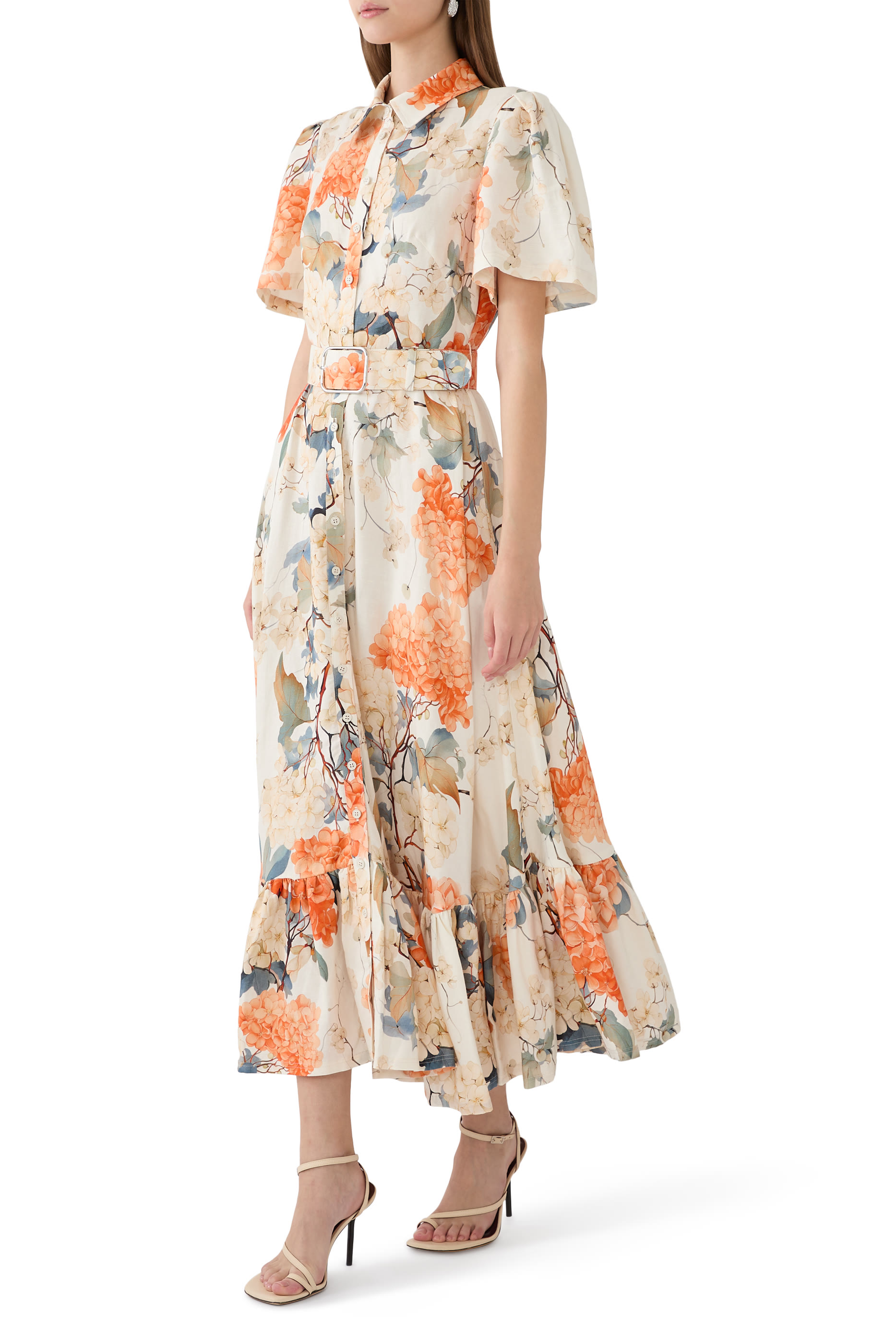 Becca Short Sleeve Midi Dress