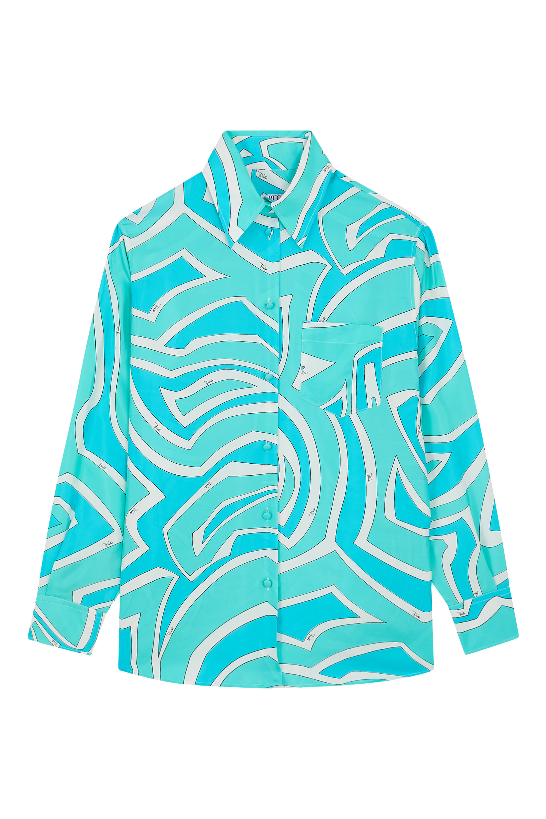 Printed Silk Twill Shirt