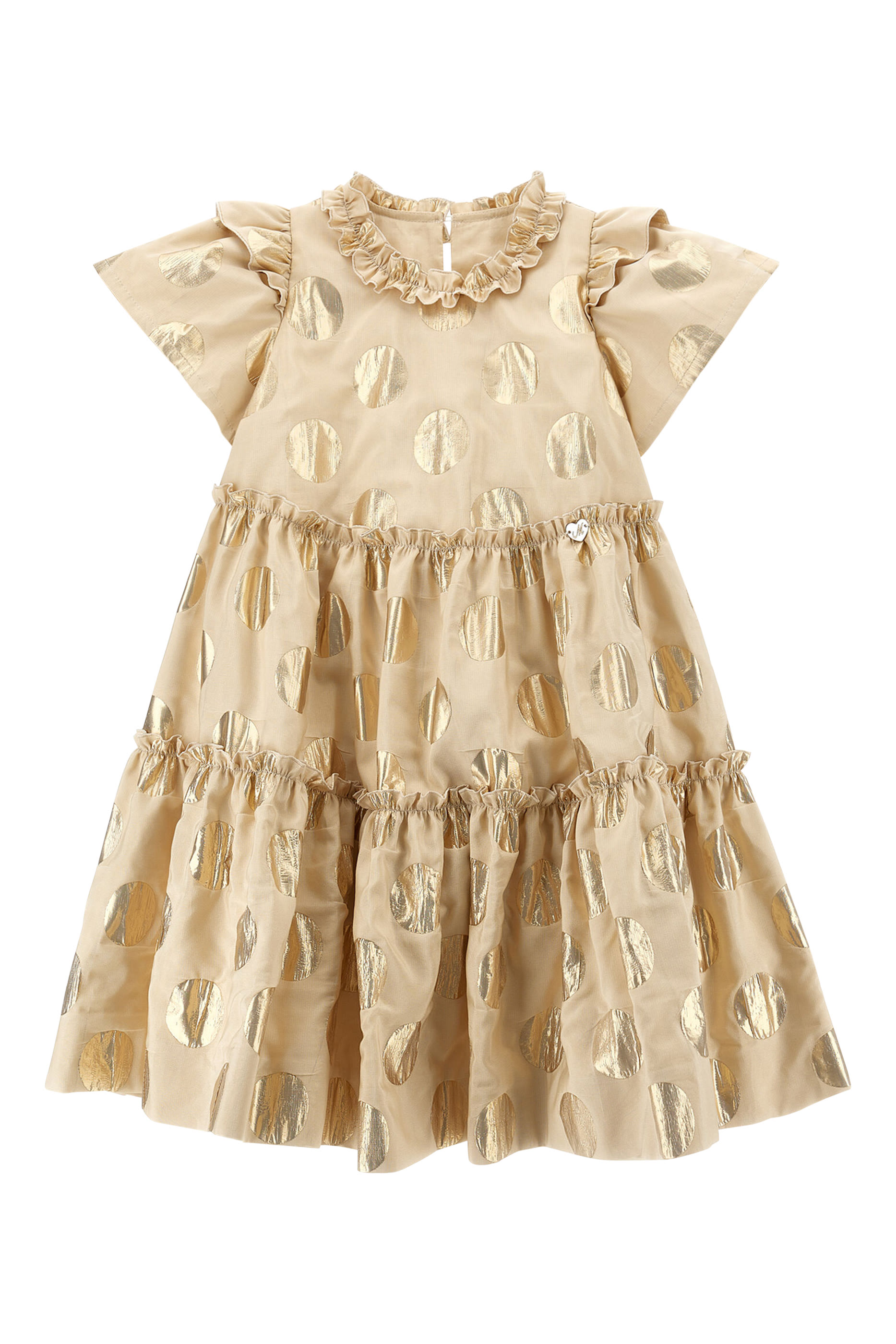 Kids Short Sleeve Flared Dress