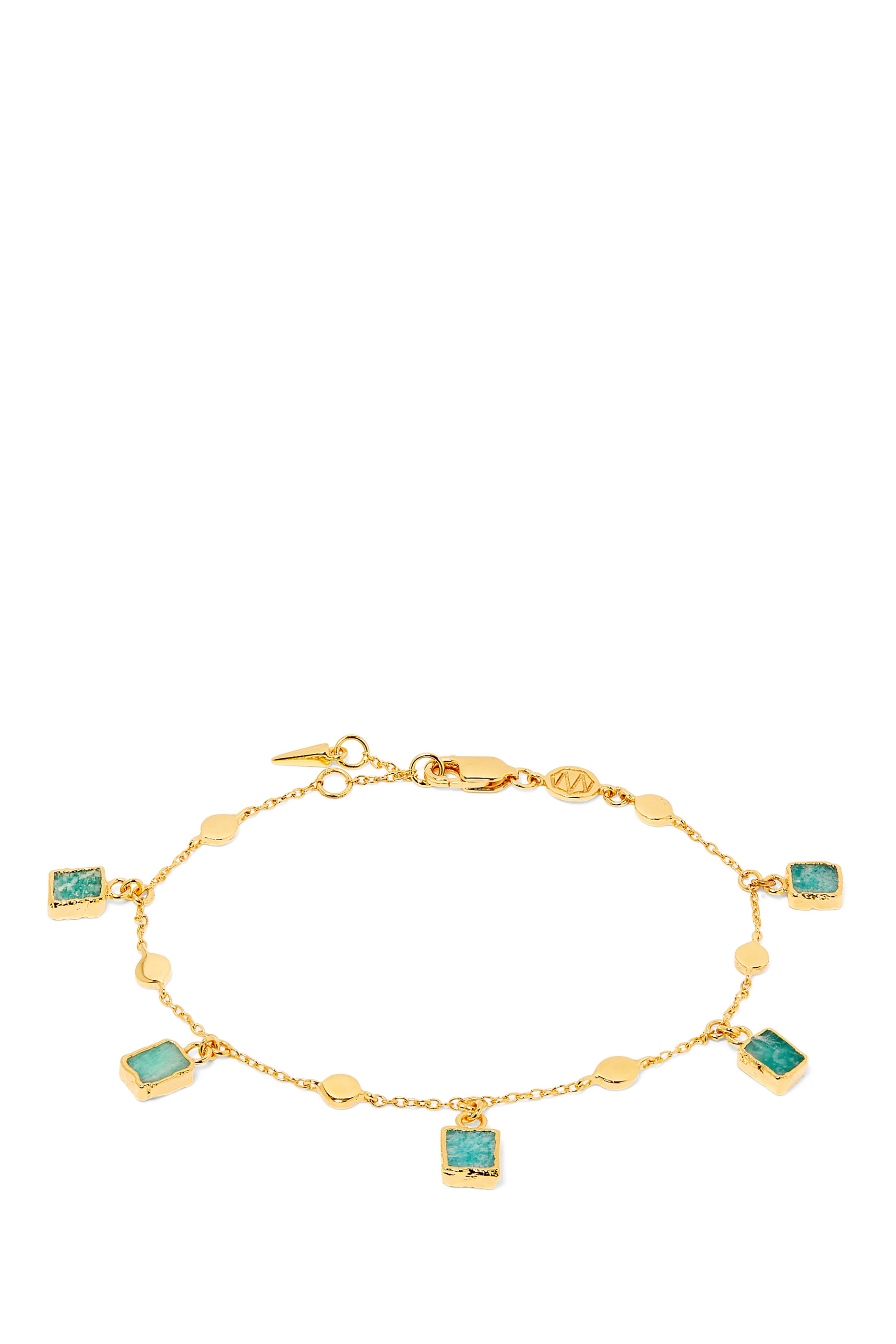 Amazonite Lena Bracelet in 18kt Gold-Plated Sterling Silver