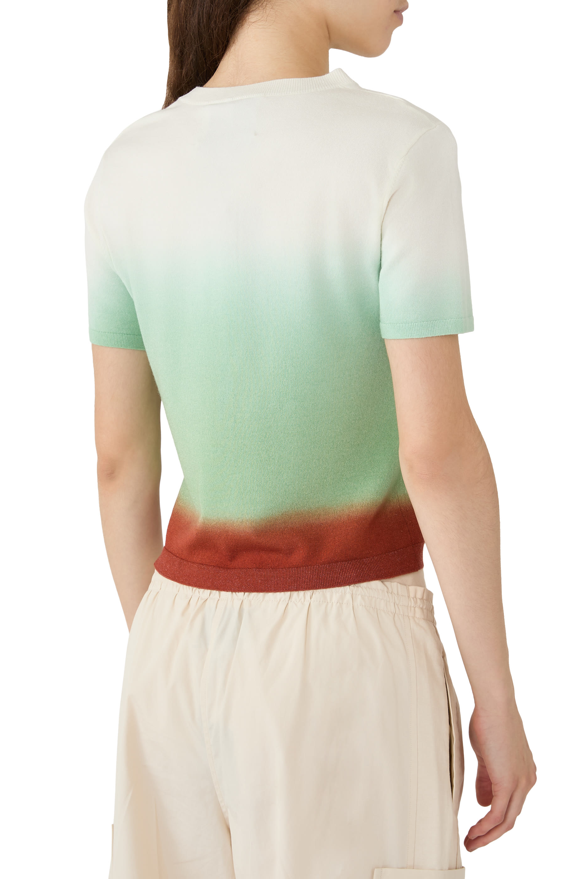  Dip Dye Knit Top