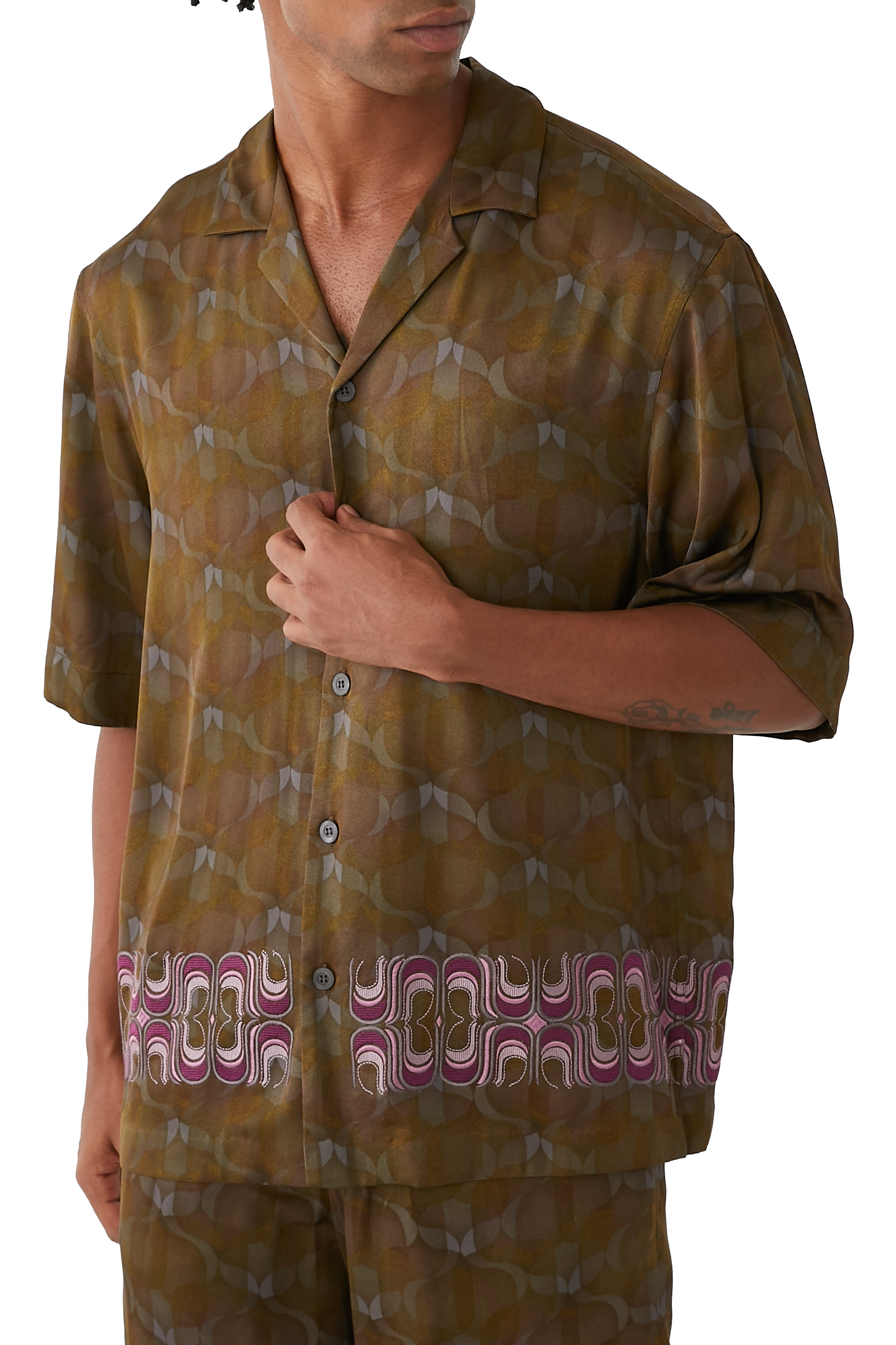 Boxy Embroidered Shirt