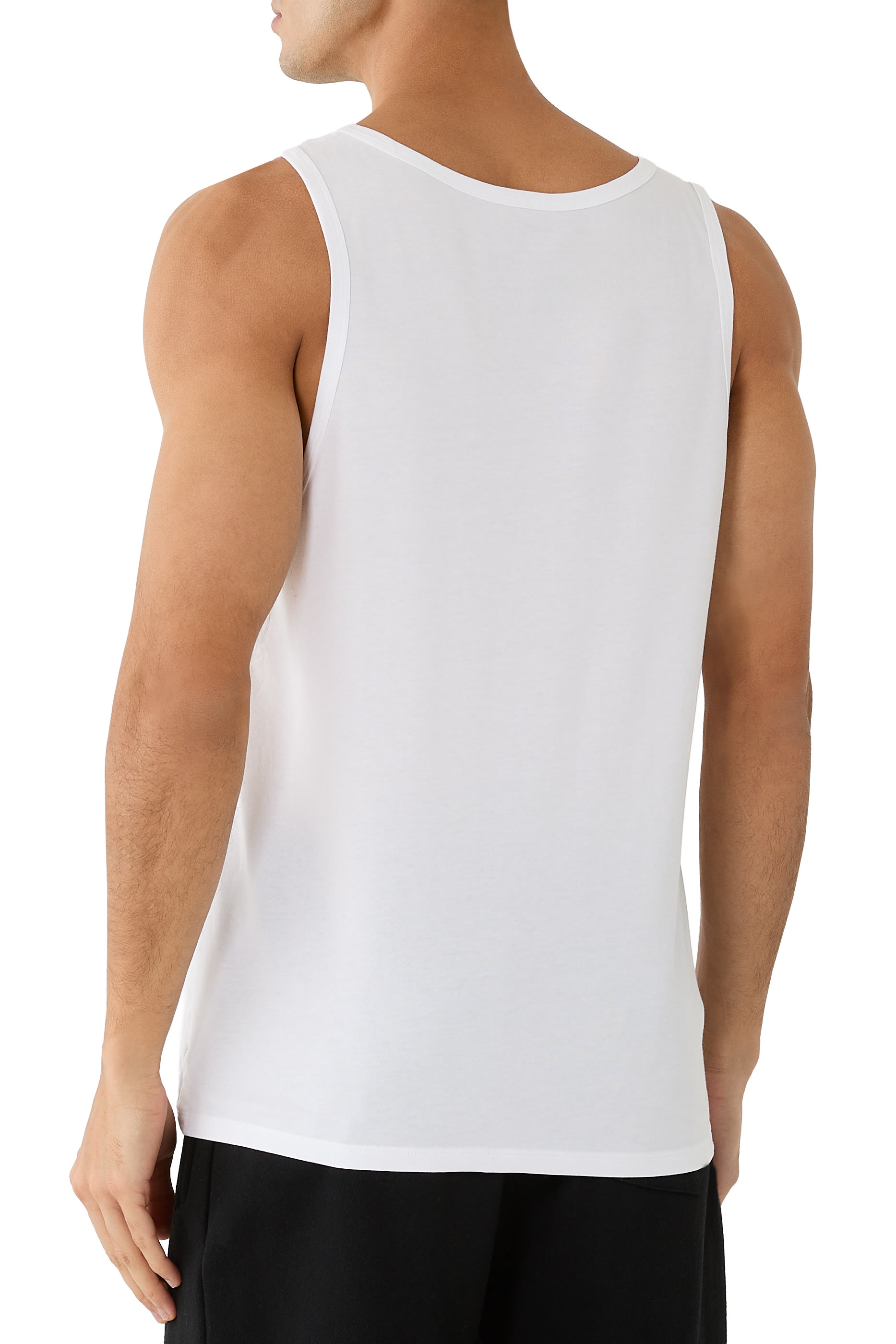 Cotton Stretch Blend Tank Top, Set of 3 