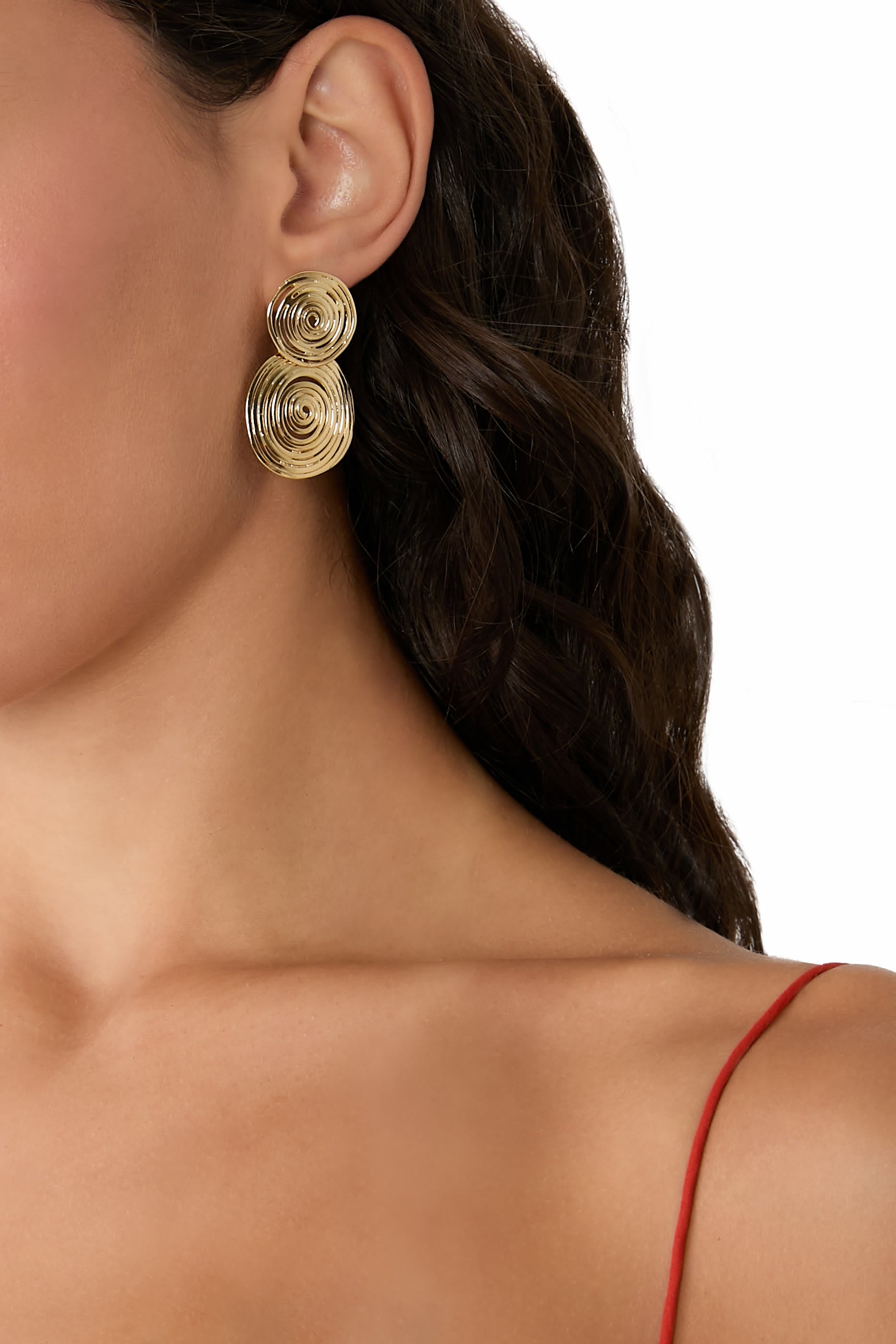 Wave Earrings Small, 24k Gold-Plated Brass