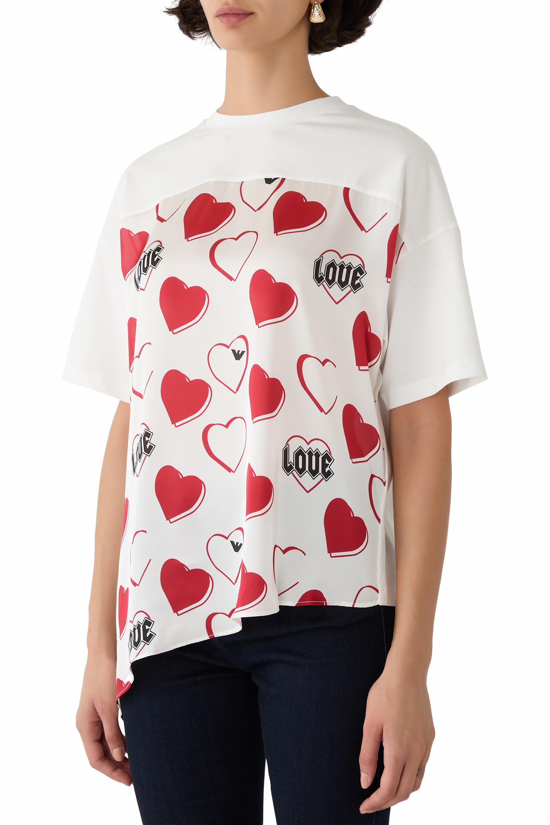 ASV Valentine’s Day Capsule Collection Jersey T-Shirt with Satin Insert