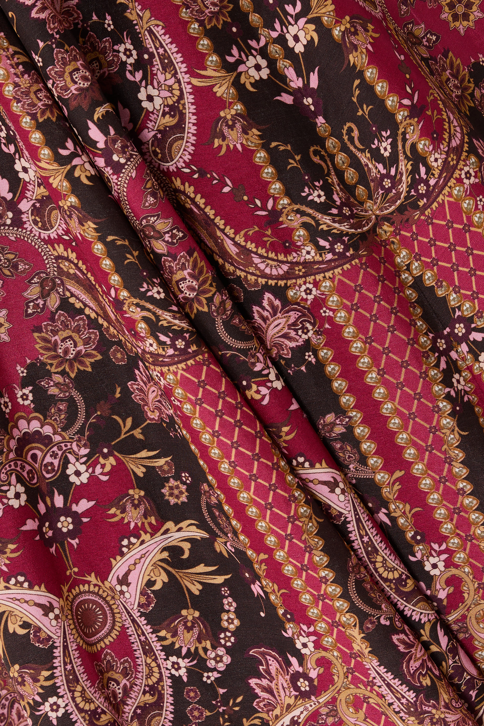 Printed Lehenga Set with Velvet Blouse 