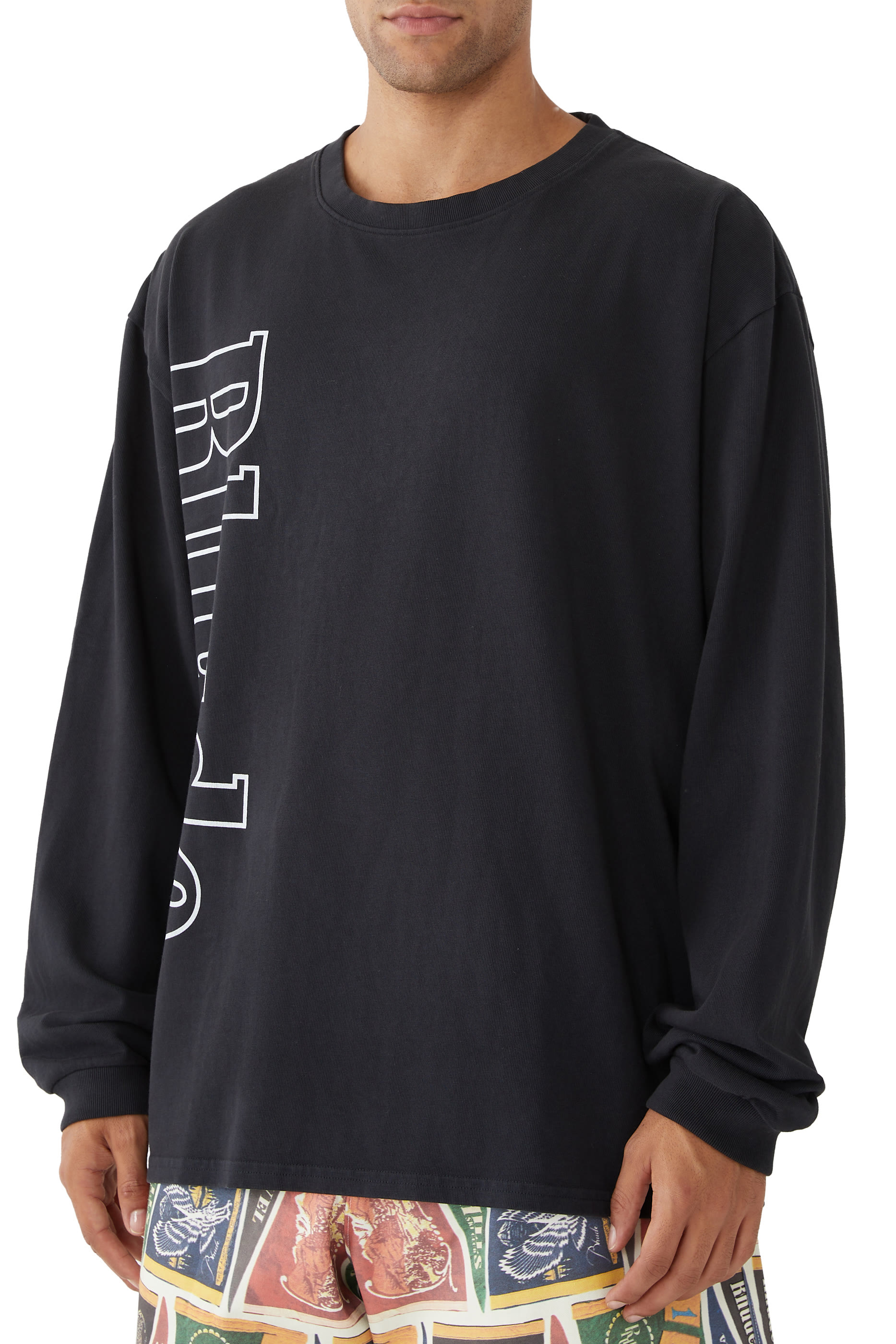 Side Logo Long Sleeve T-Shirt