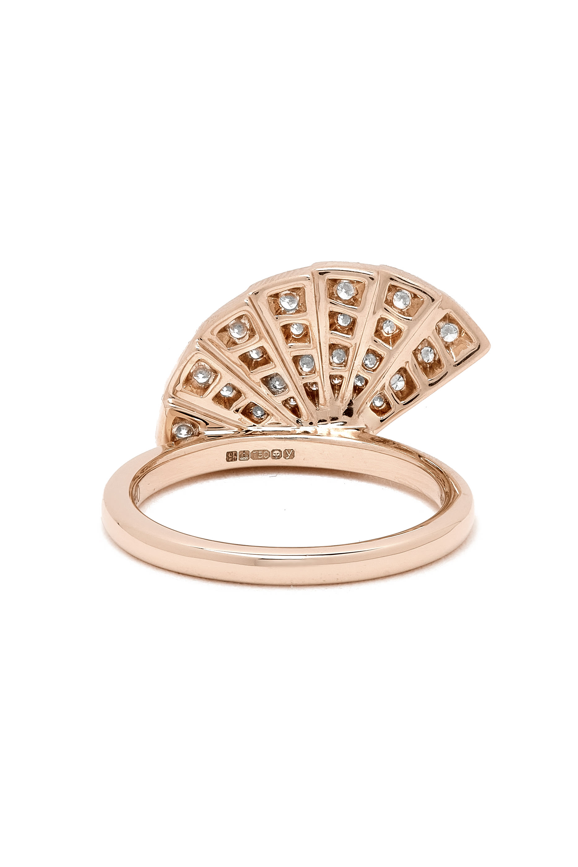 Fanfare Symphony Mini Icons Diamond Ring, 18K Rose Gold & Diamonds