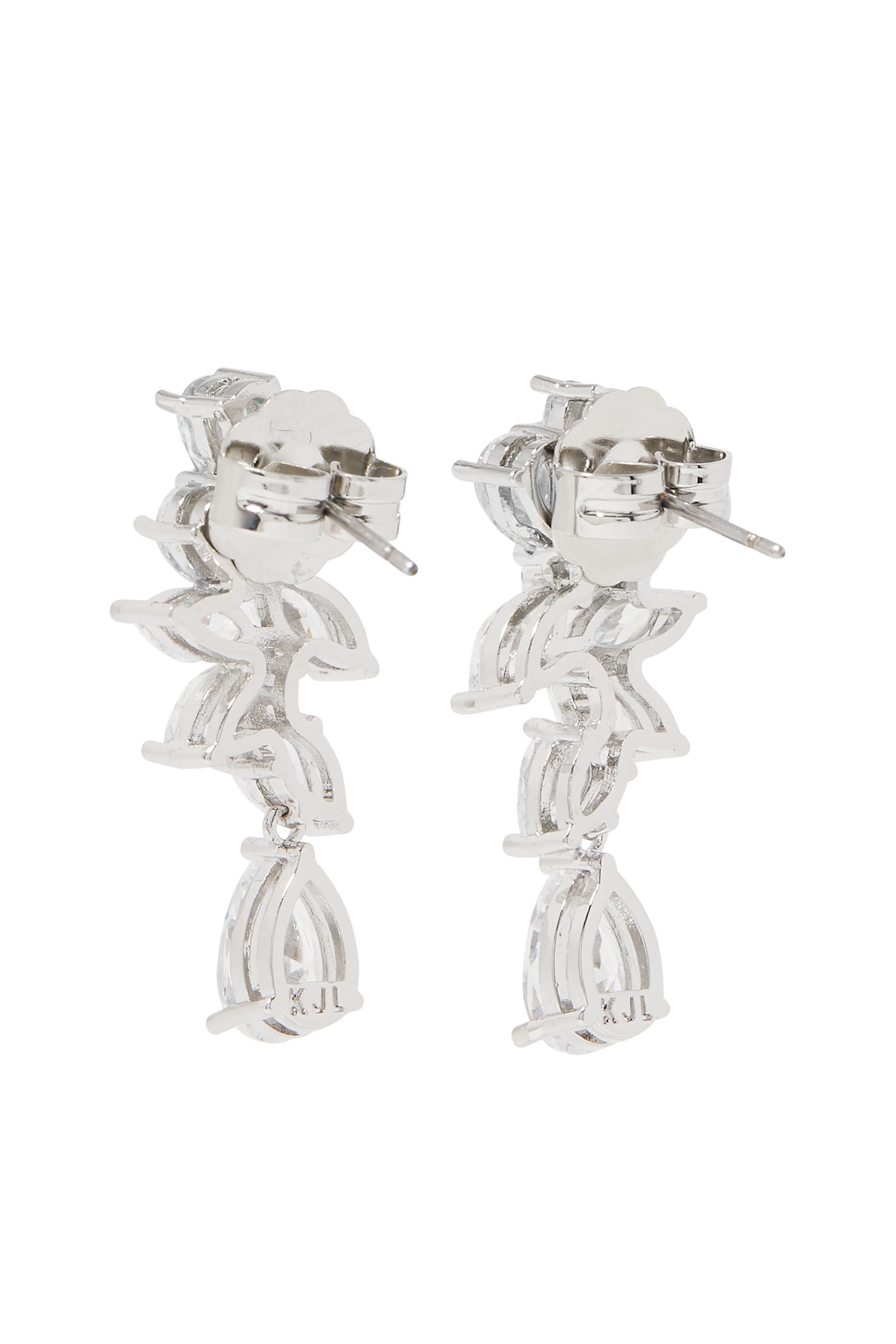 Pear Marquis Drop Cluster Earrings