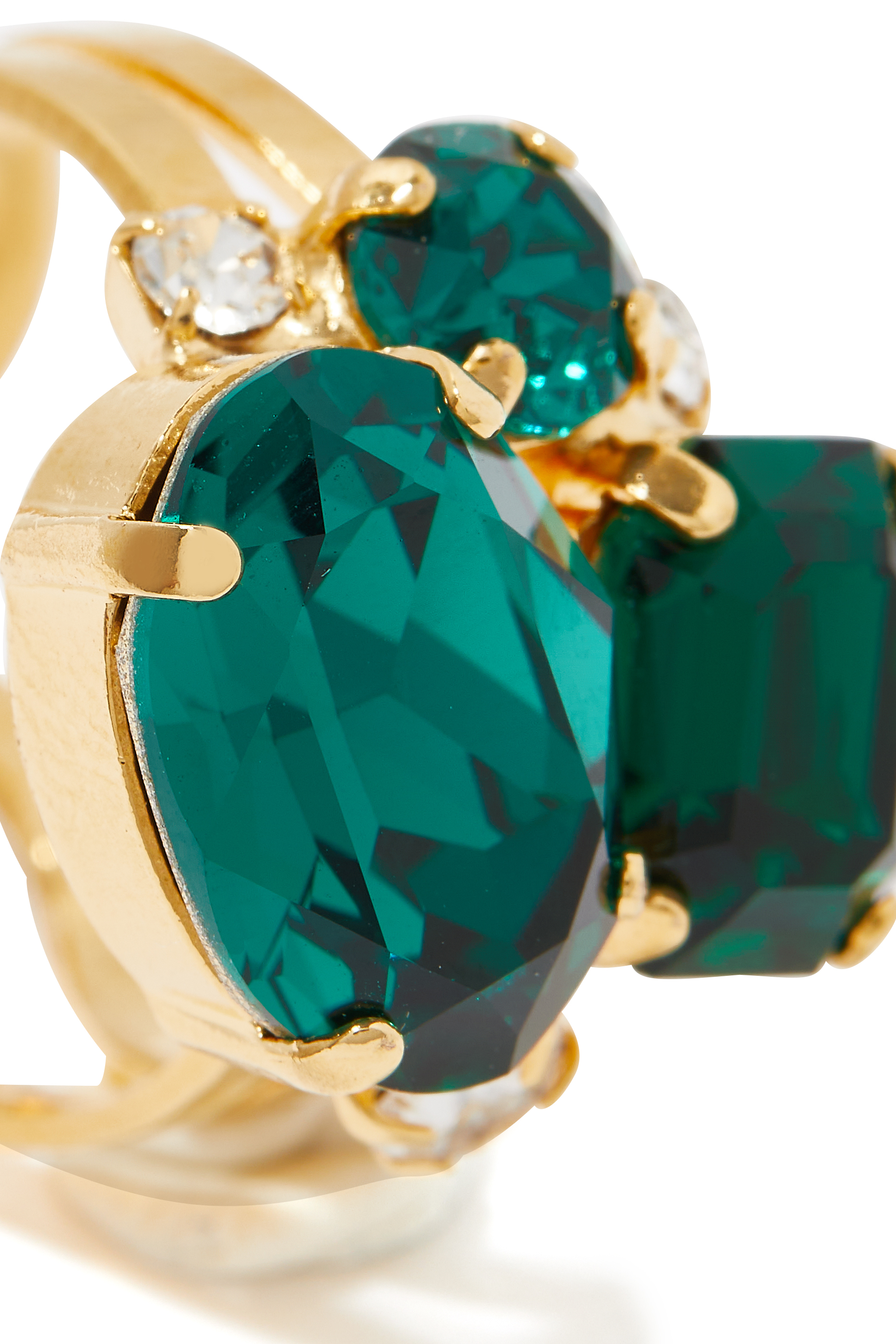 Mini Carolina Ring, 18k Gold Plating & Swarovski Crystals