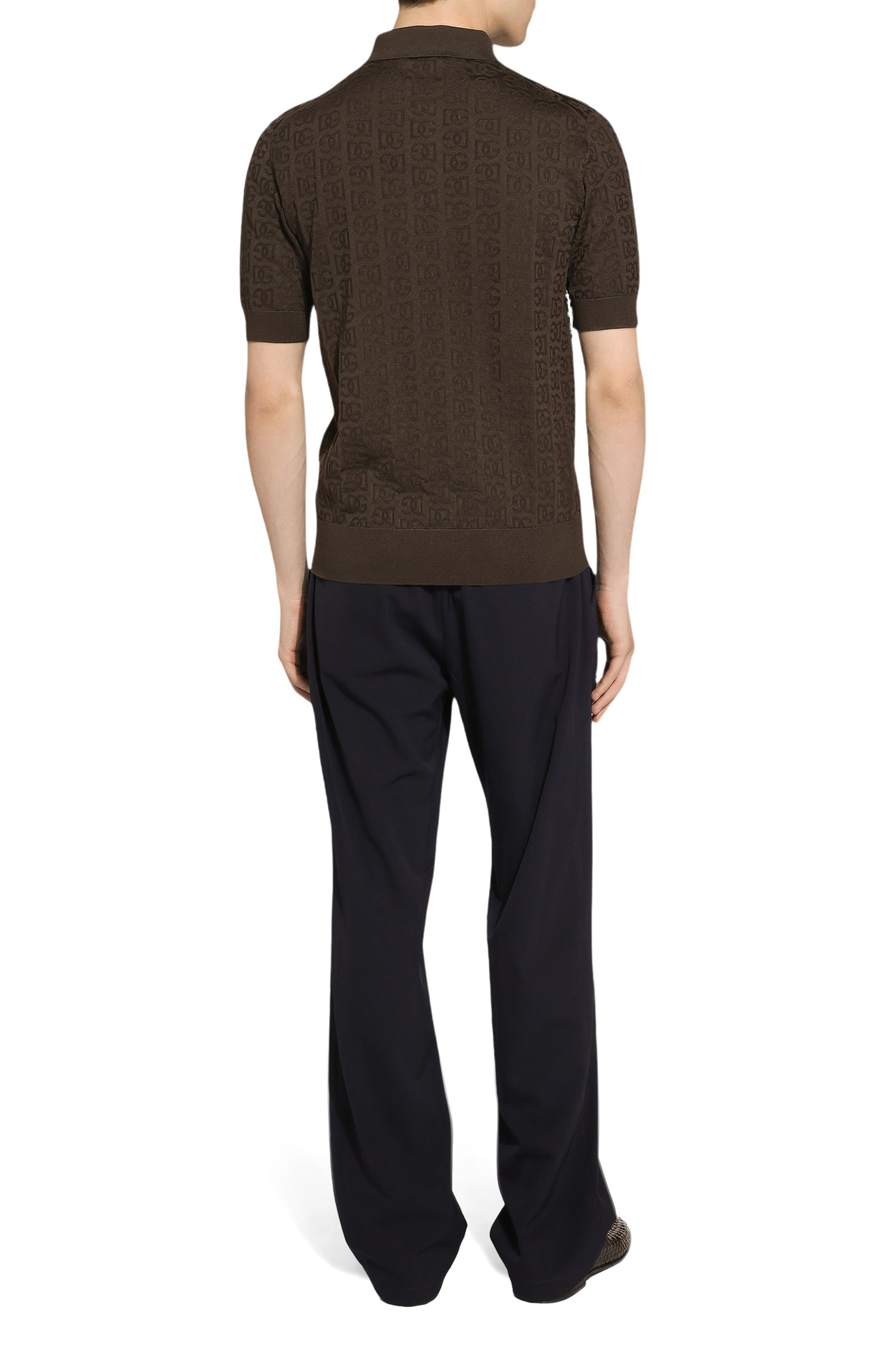 Silk Jacquard Polo-Shirt