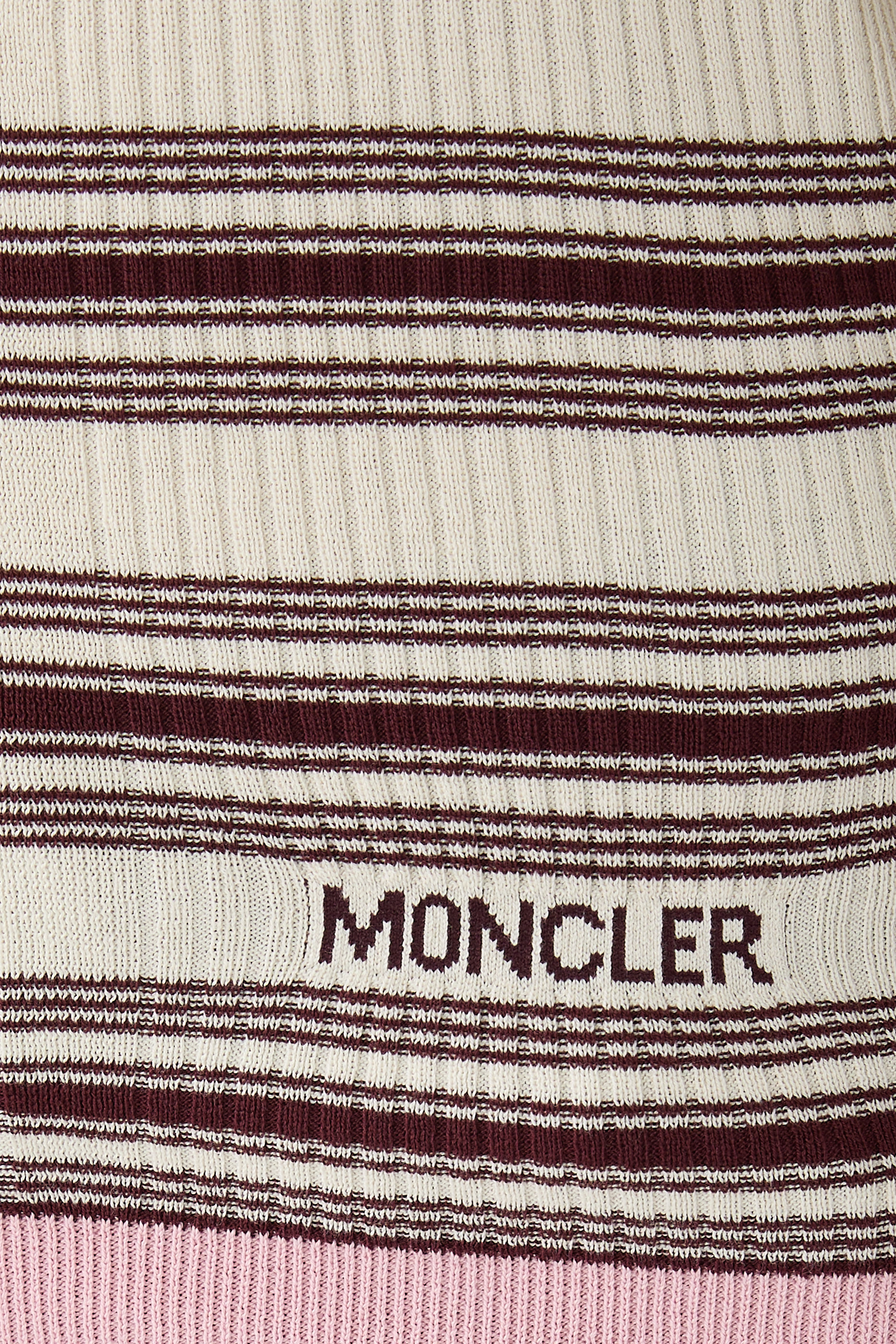 Striped Cotton Long Sleeve Polo Shirt