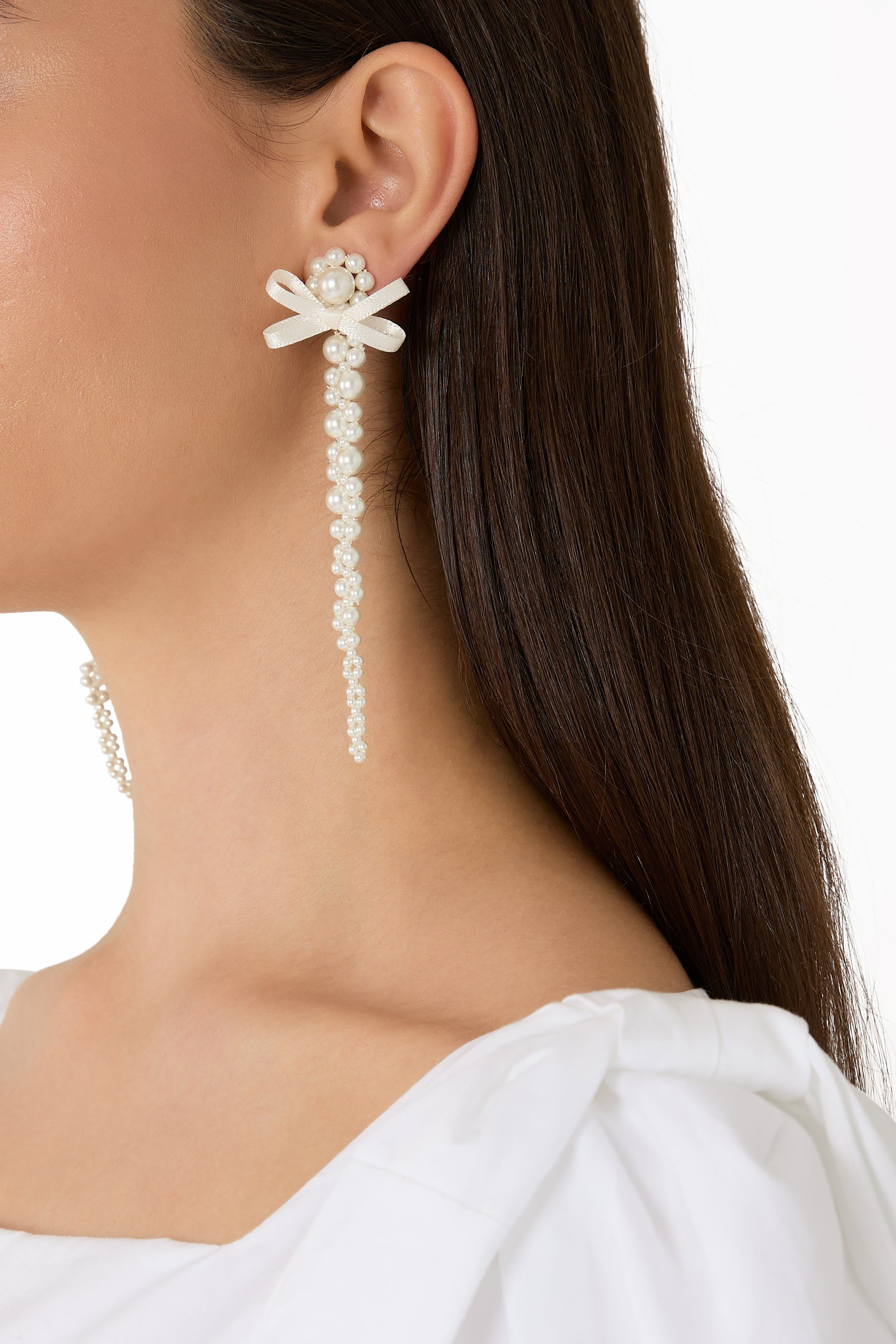 Petite Bow Cluster Earrings