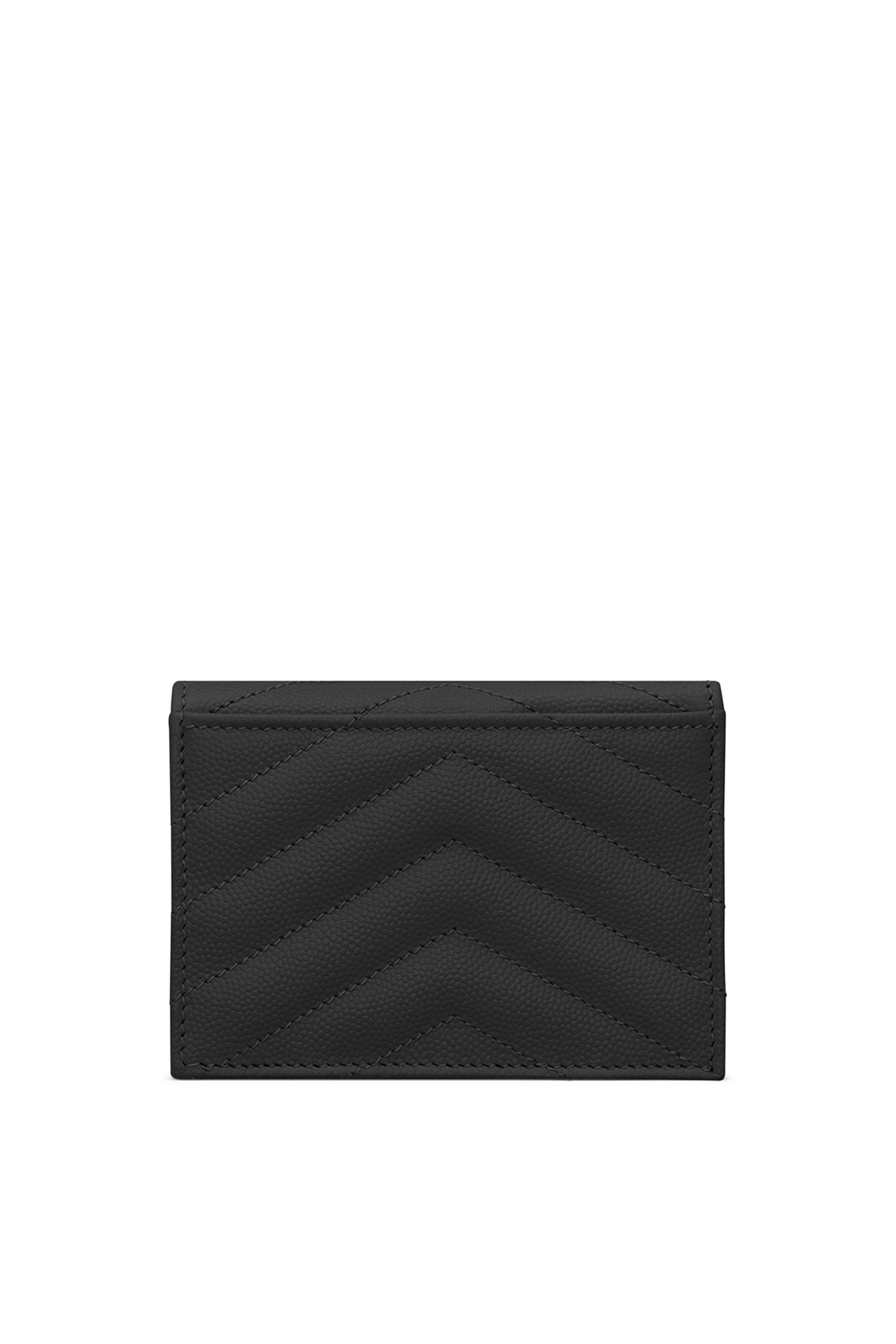  Cassandre Matelass&eacute; Flap Card Case in Grain De Poudre Leather