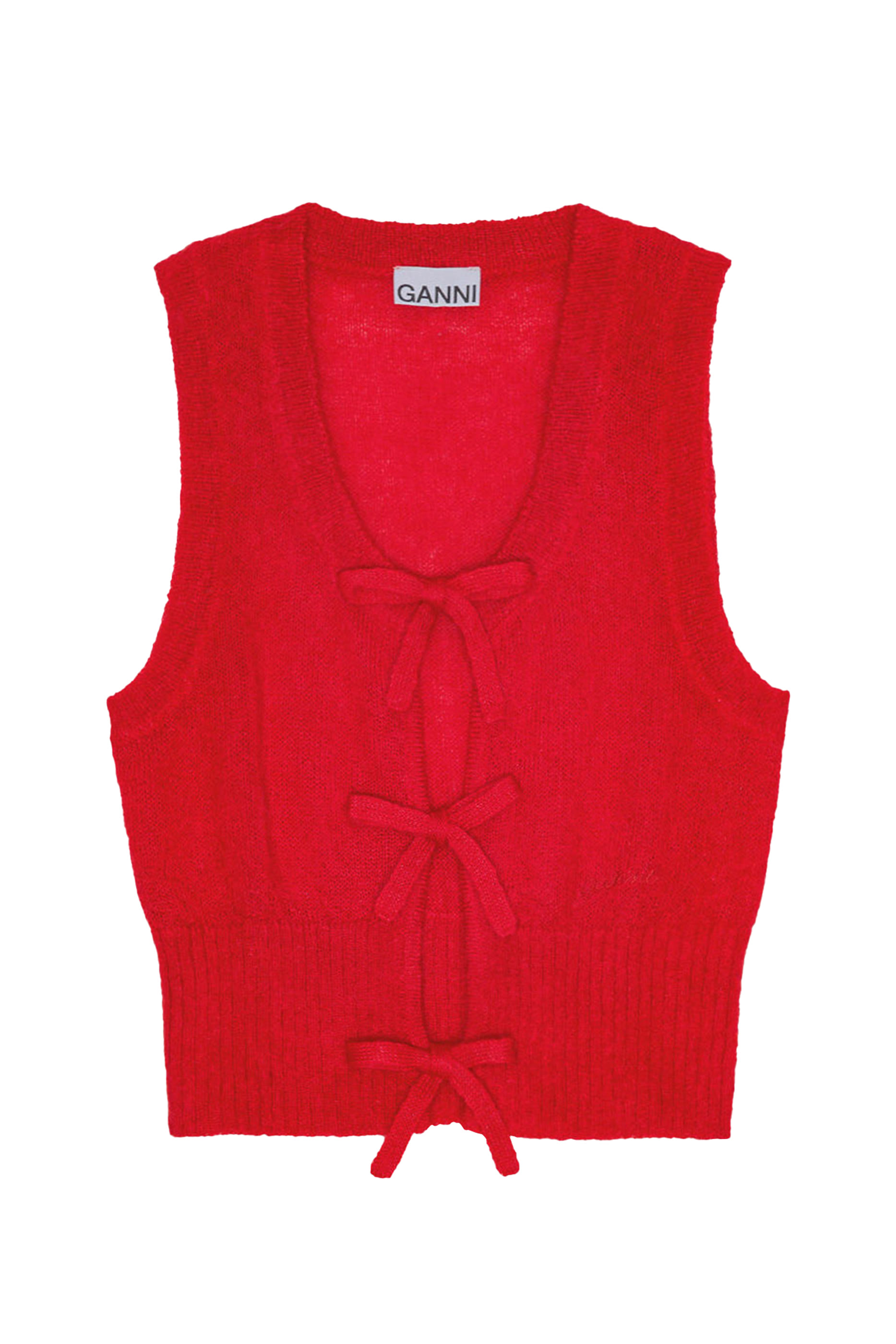 Light Mohair Tie String Vest