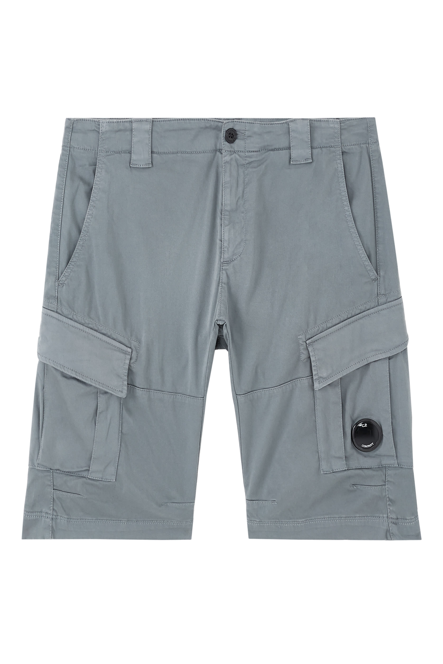 Stretch Sateen Cargo Shorts