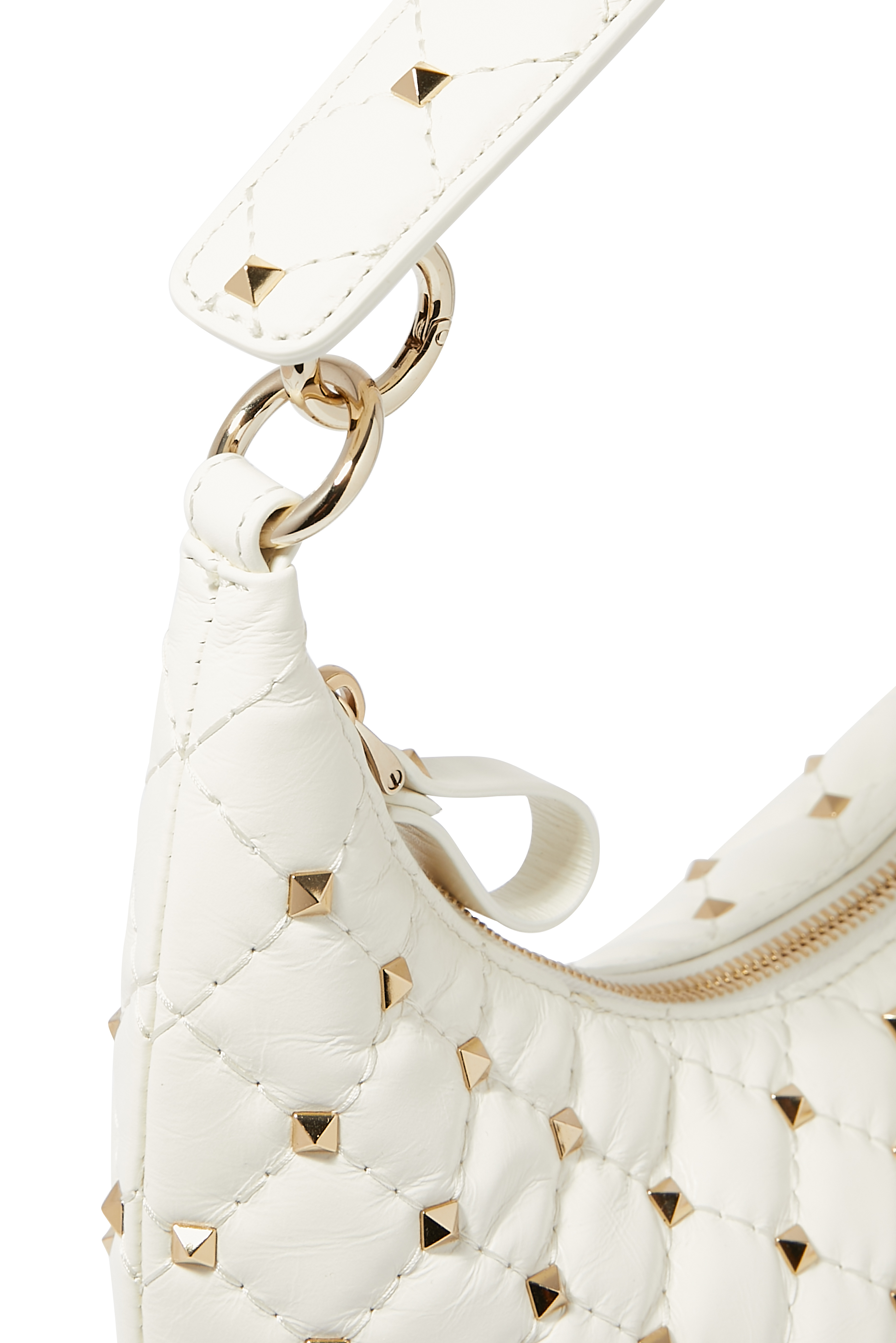 Rockstud Spike Small Hobo Bag