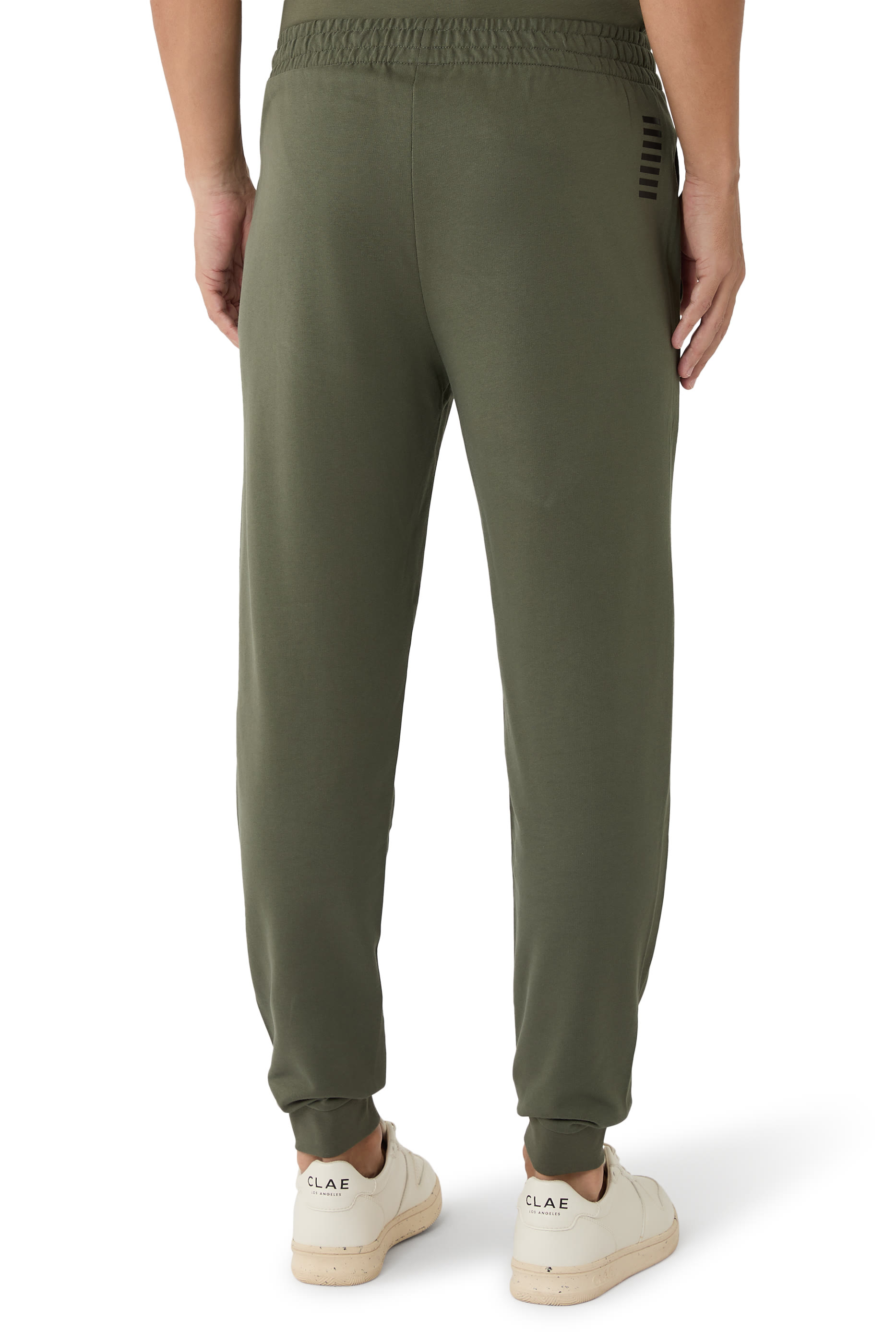 EA7 Logo Cotton Sweatpants