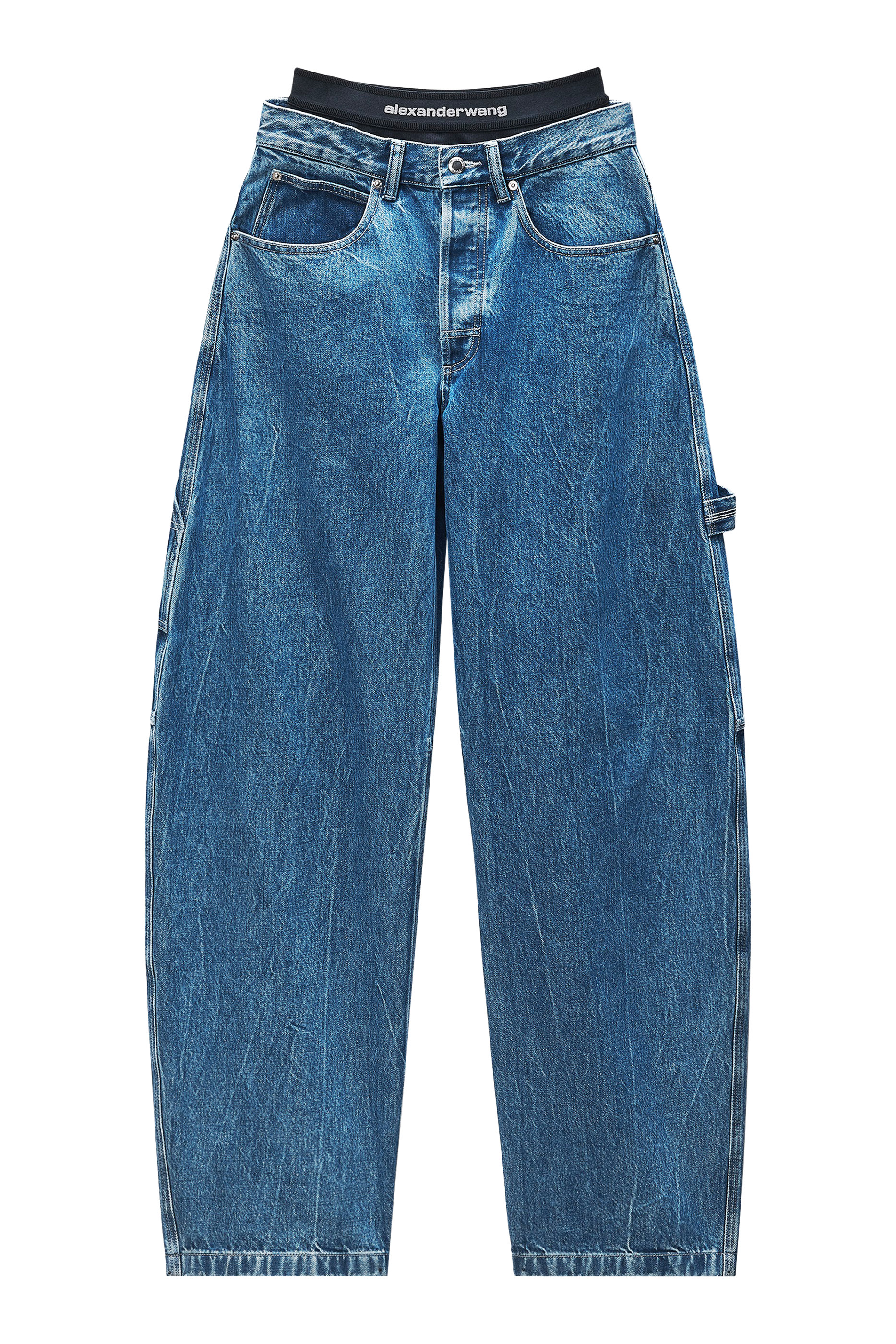 Pre-Styled Mid-Rise Jeans