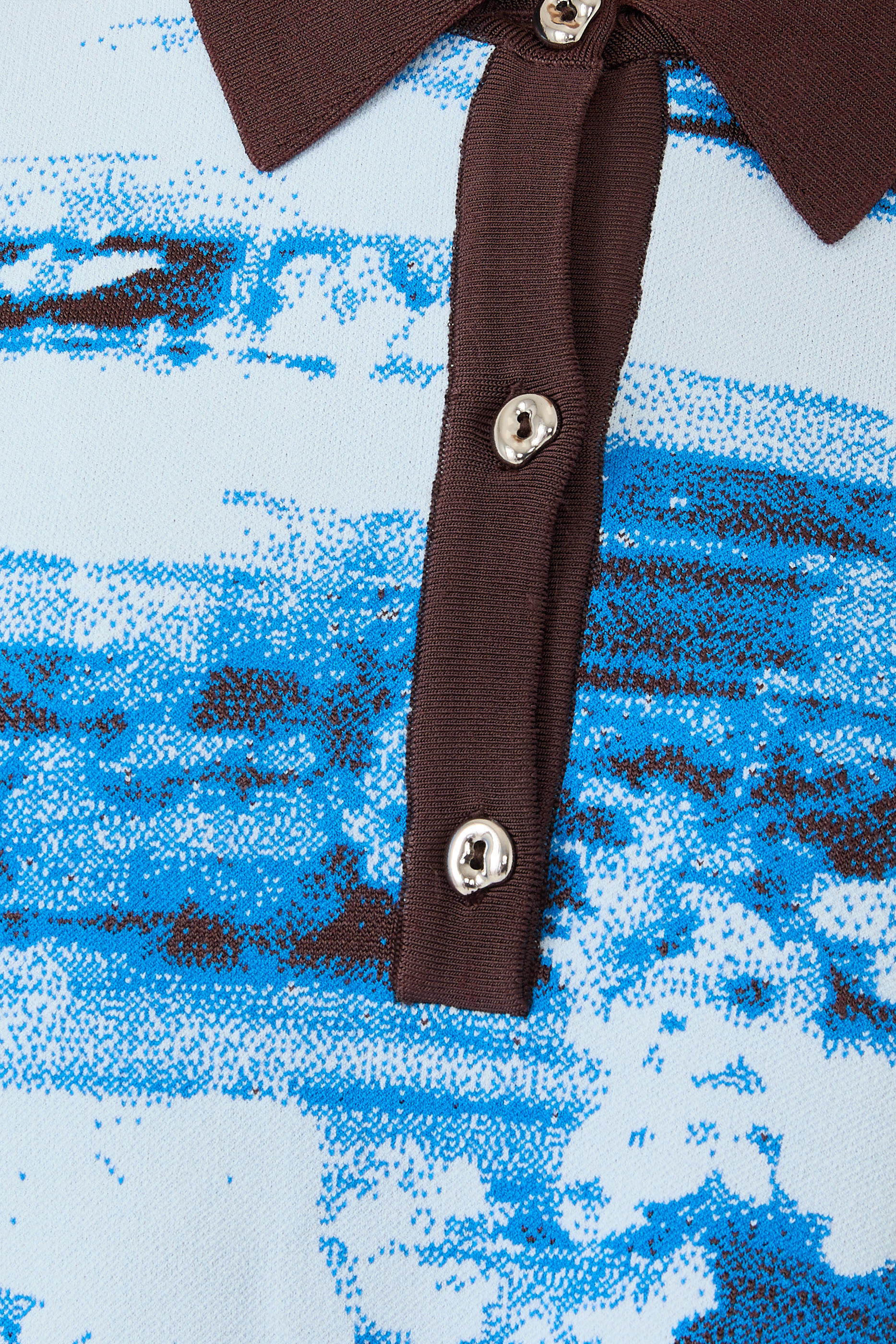  Ebony Wavy Polo Shirt