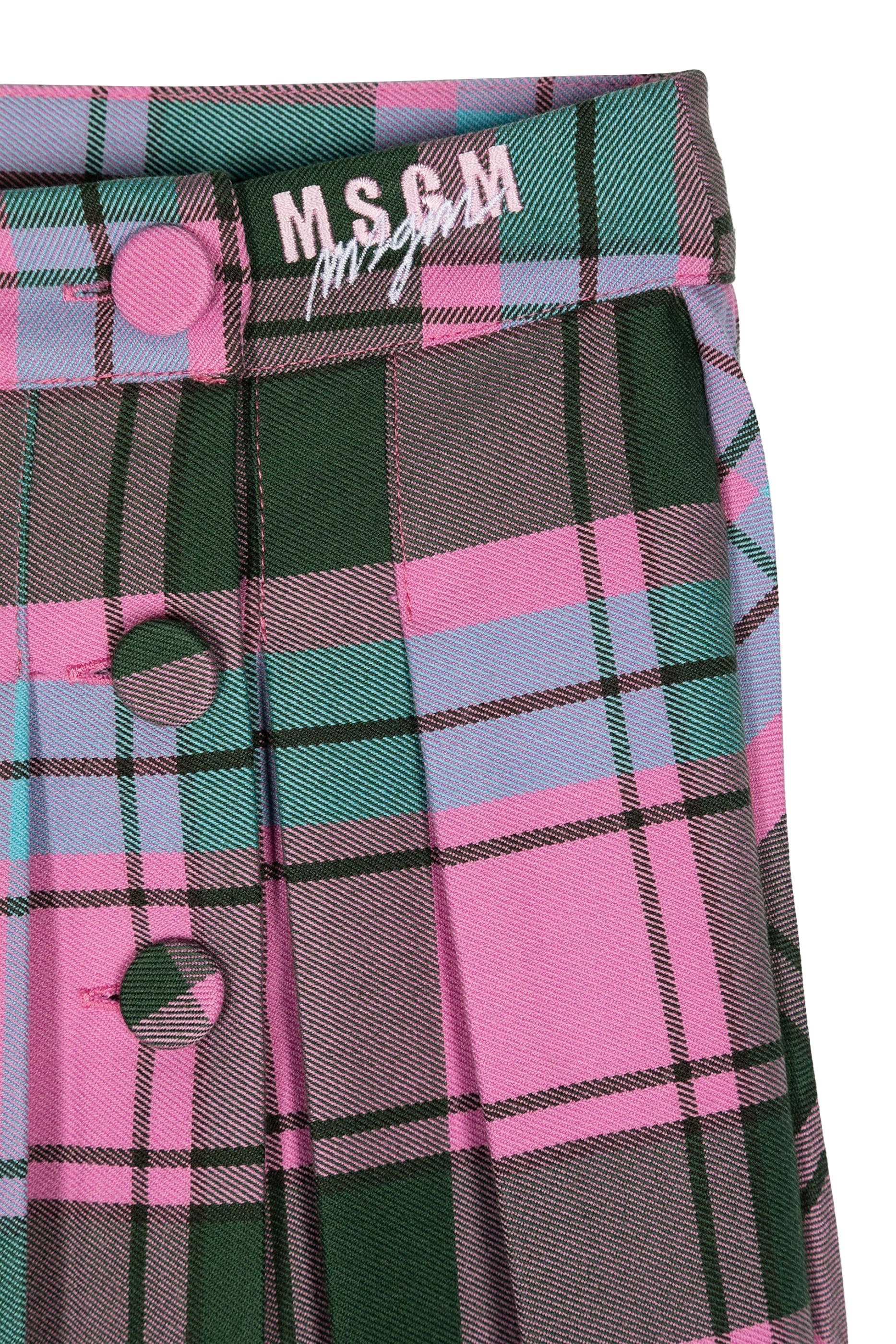 Kids Diagonal Check Skirt