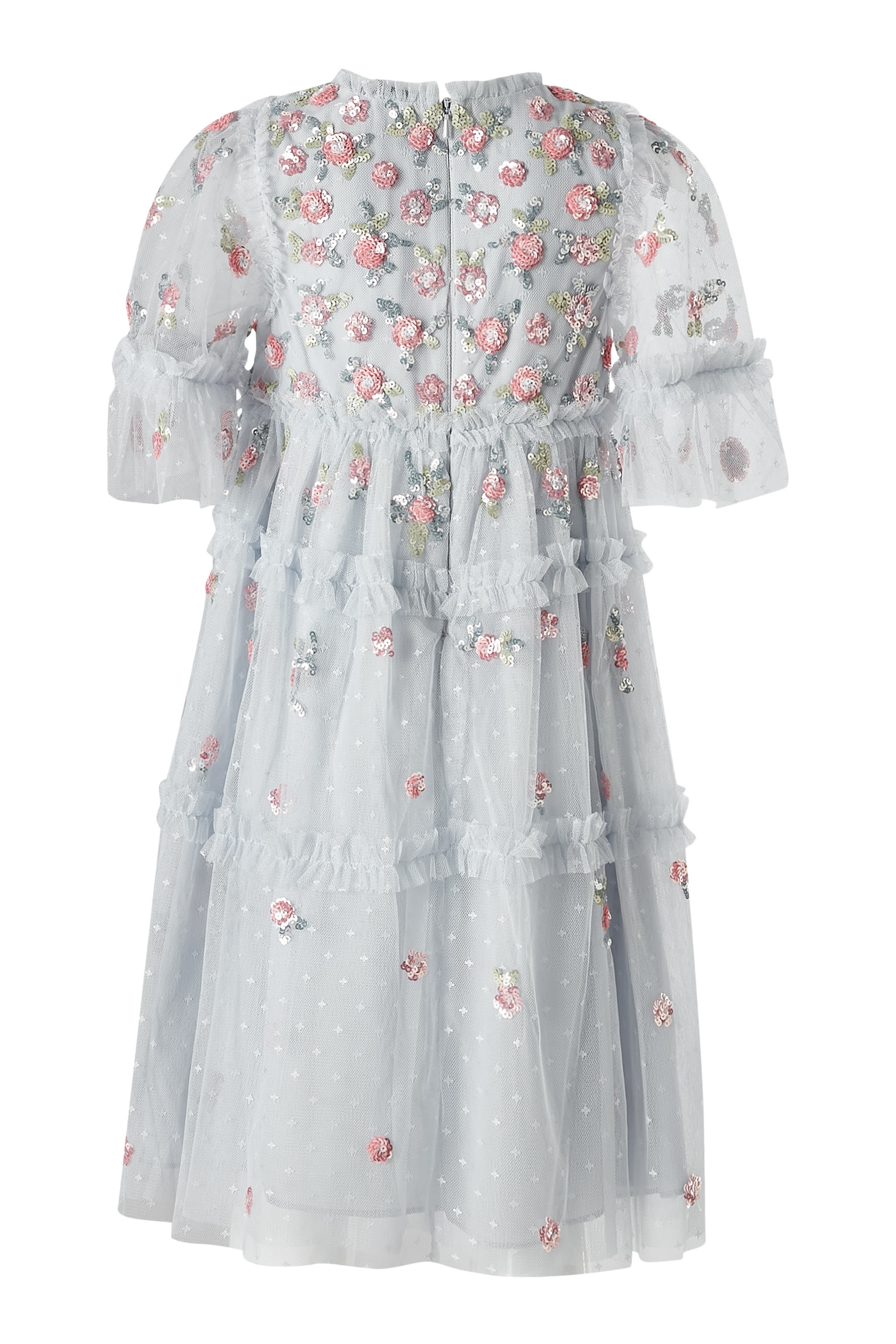 Kids Shimmer Ditsy Short Sleeve Dress