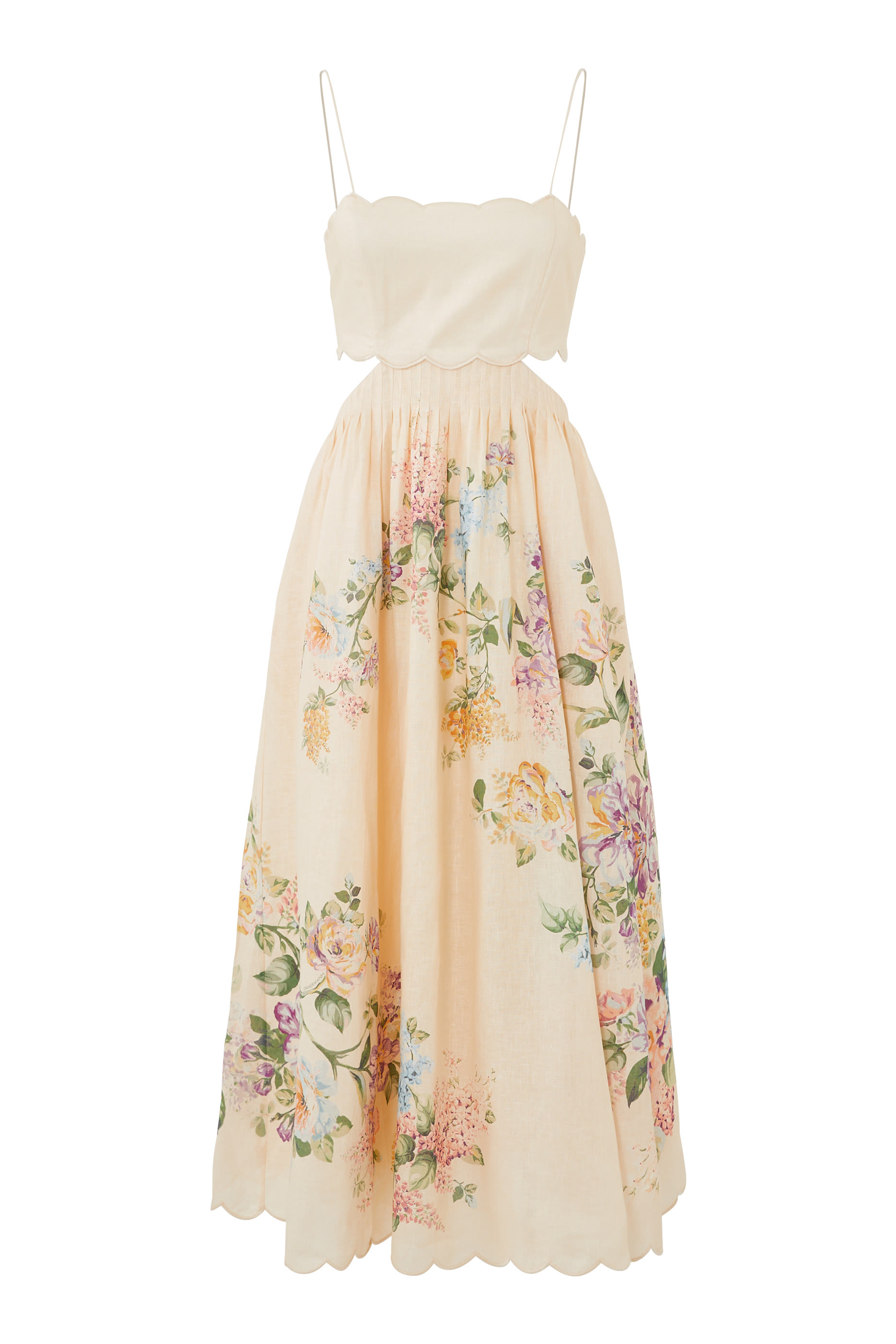 Halliday Scallop Midi Dress