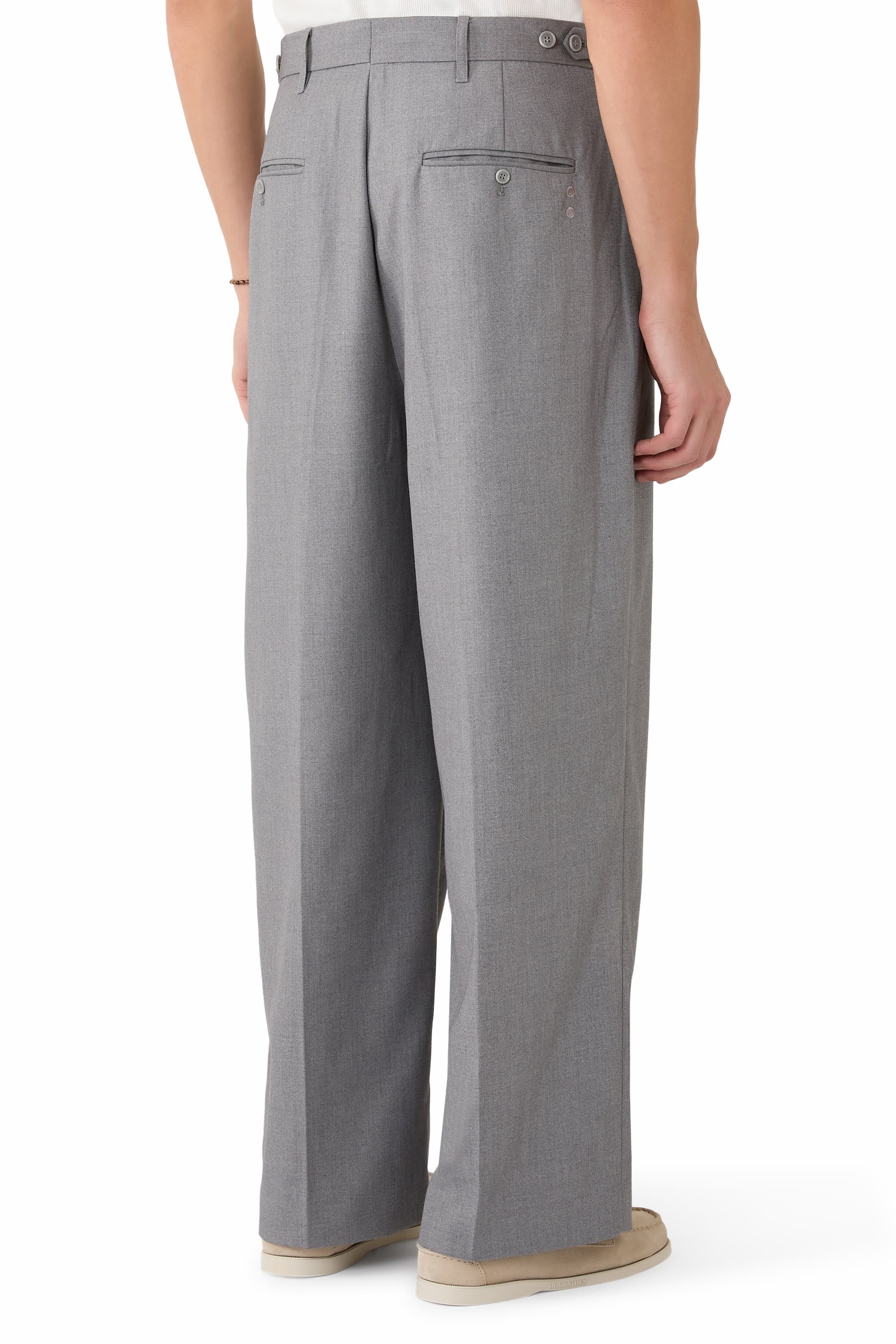 Tailored Wide Leg Trousers
