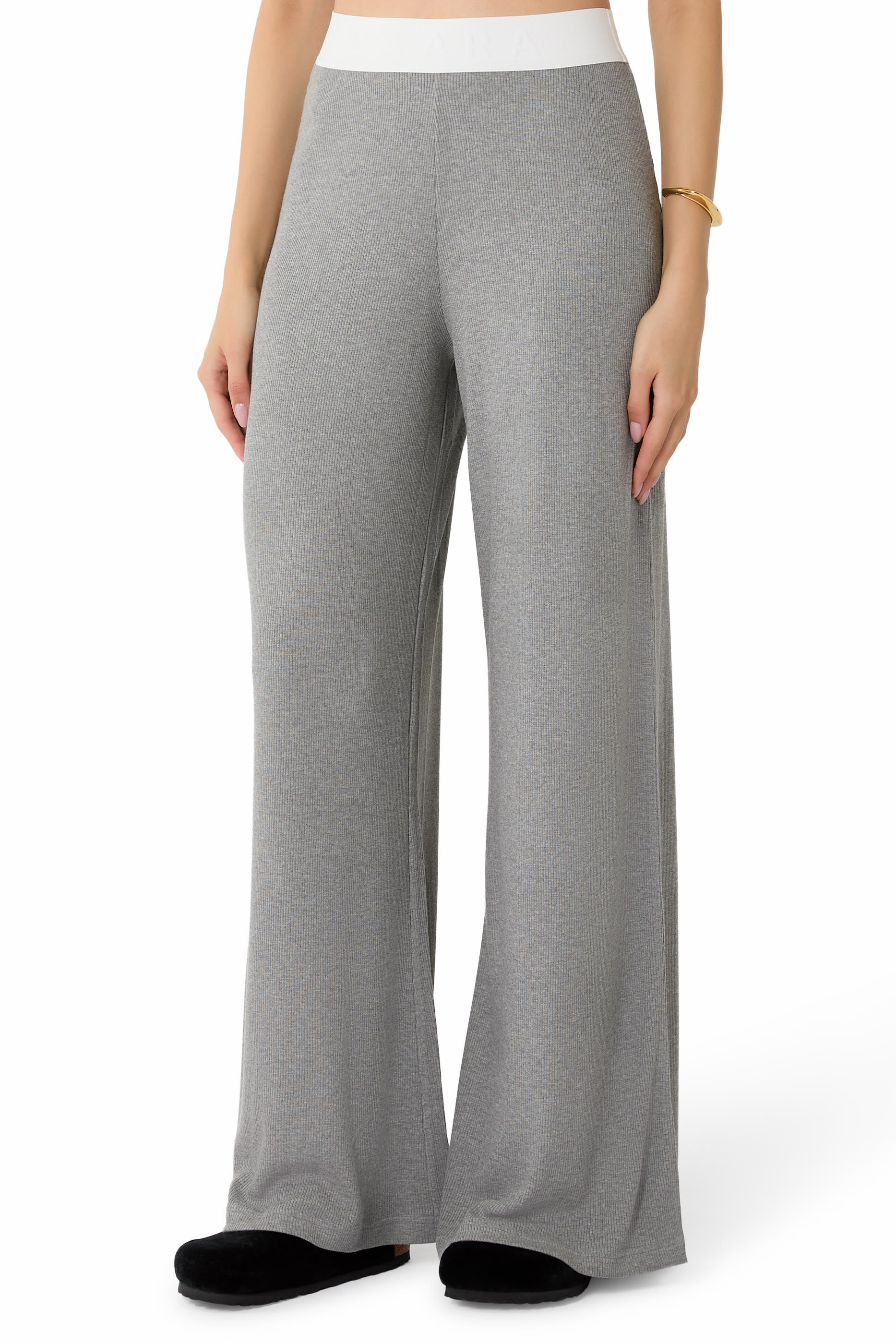 Pull On Wide Leg Trousers