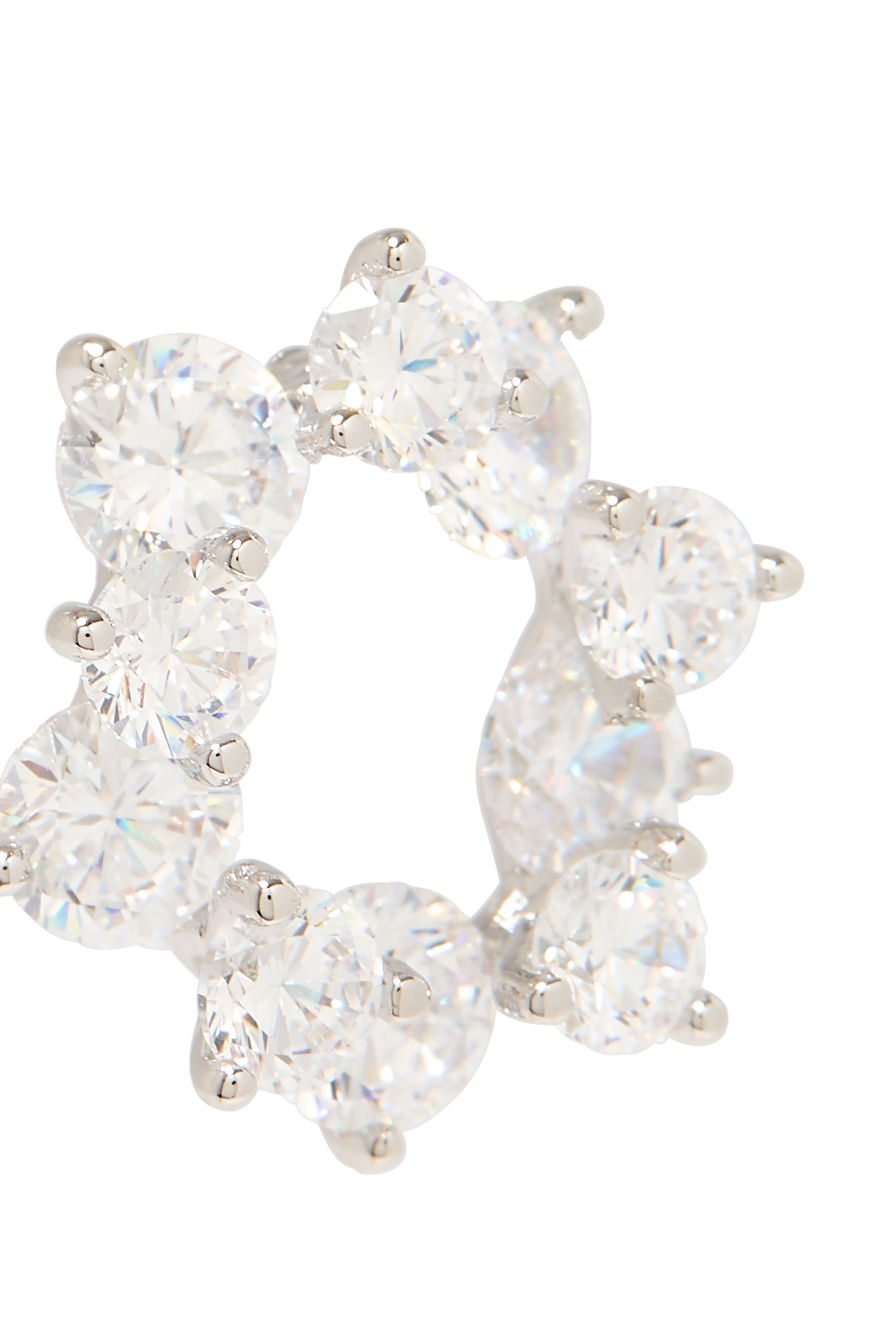 Crystal Flower Shaped Studs