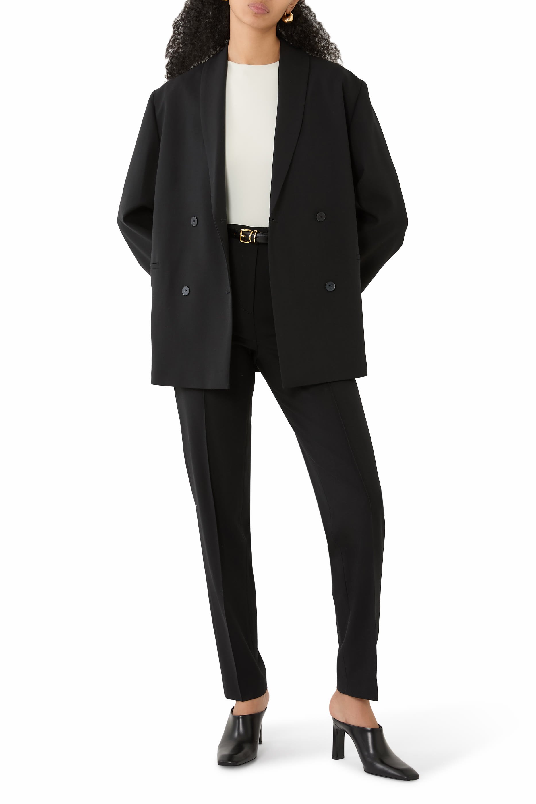  Sancia LDS Double Breasted Shawl Collar Jacket