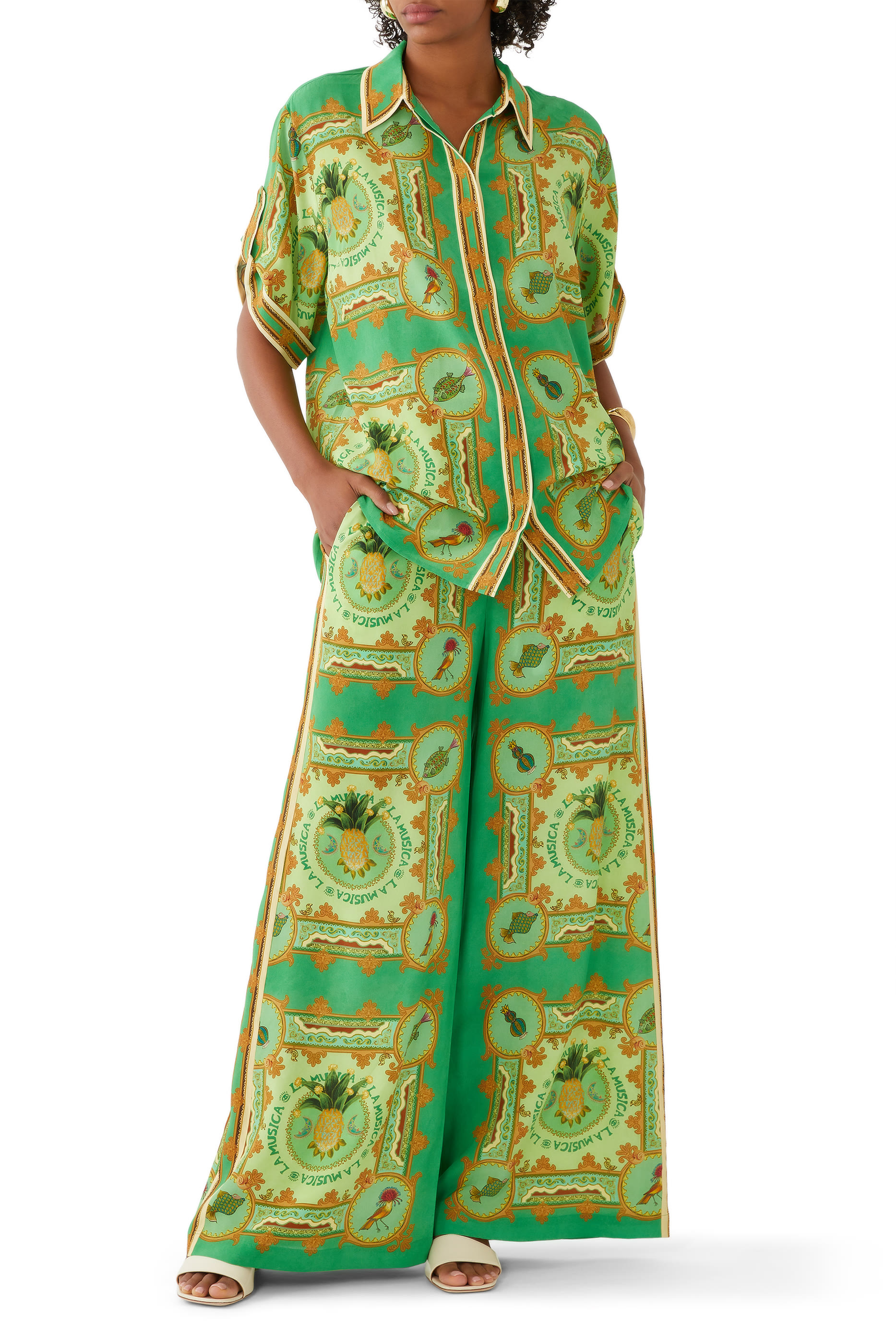 La Musica Silk Pants