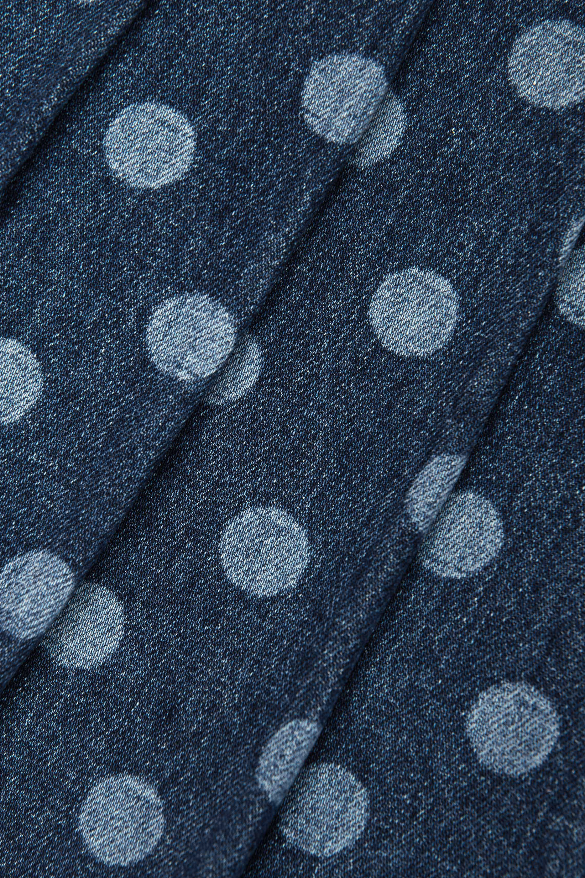 Kids Polka Dot Denim Skirt
