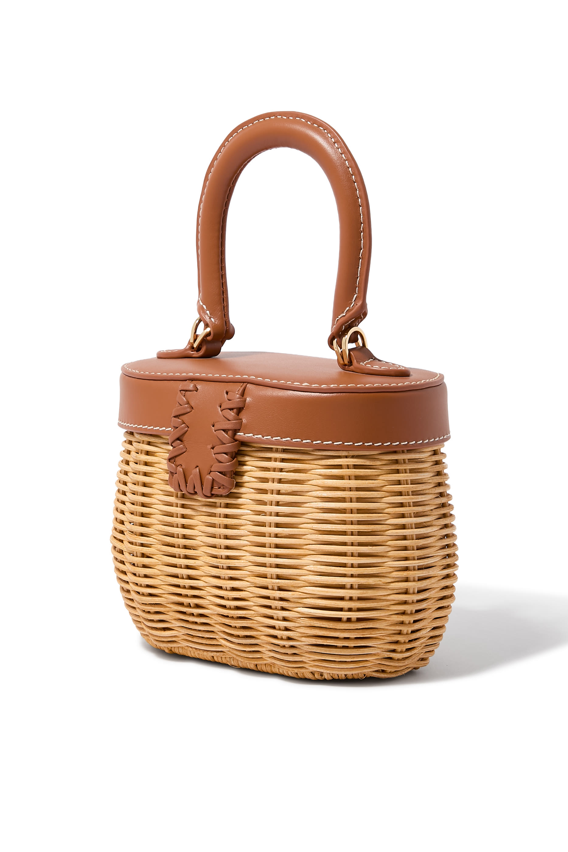Rattan Bow Basket Bag