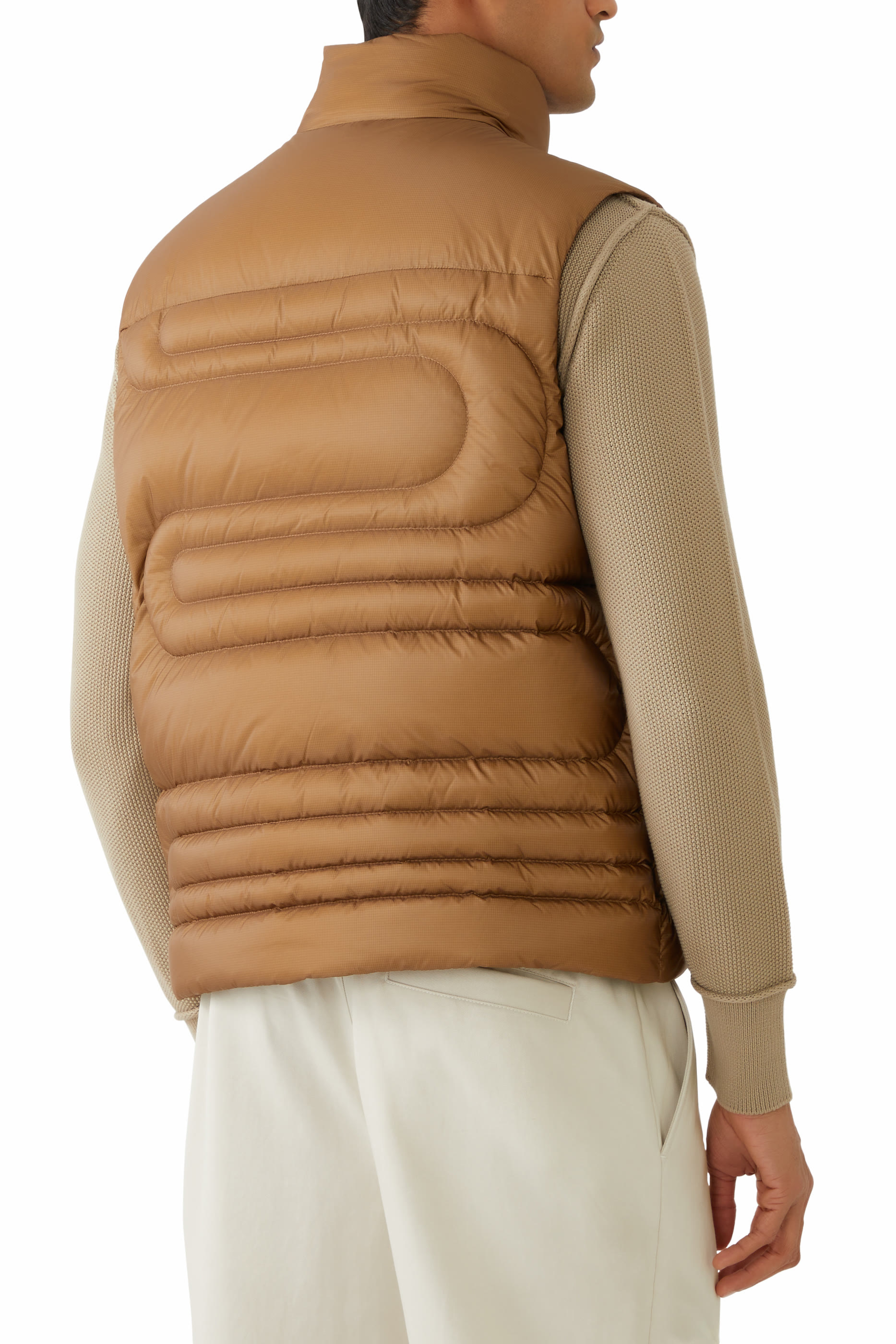 Emeishan Snake-Quilted Down Gilet