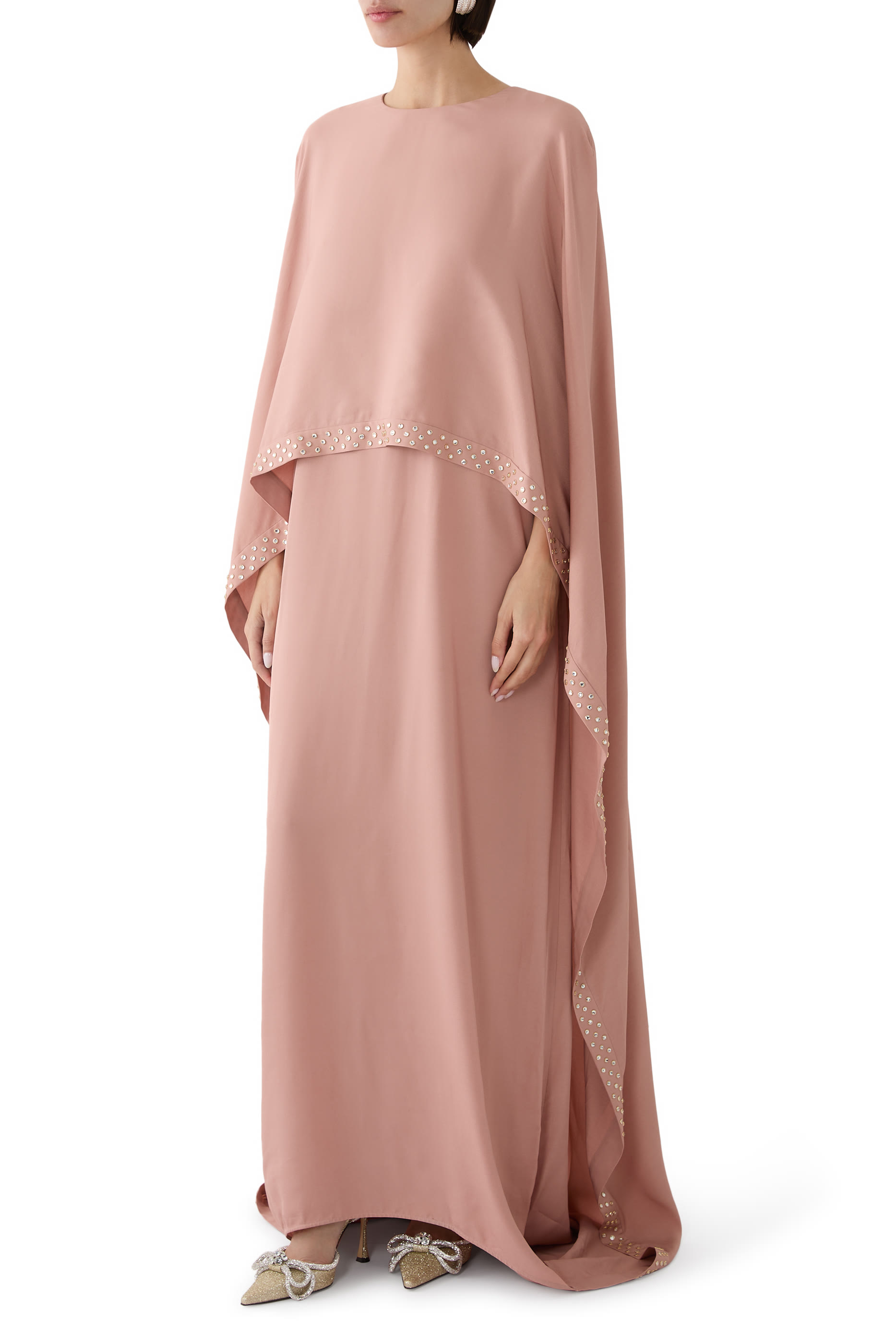 Lead-Free Crystal Cape Gown