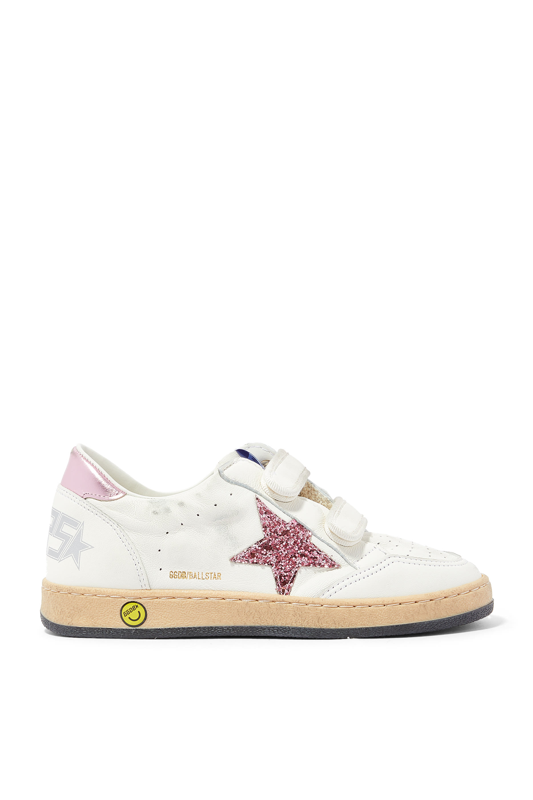 Kids Ball Star Touch-Strap Glitter Sneakers