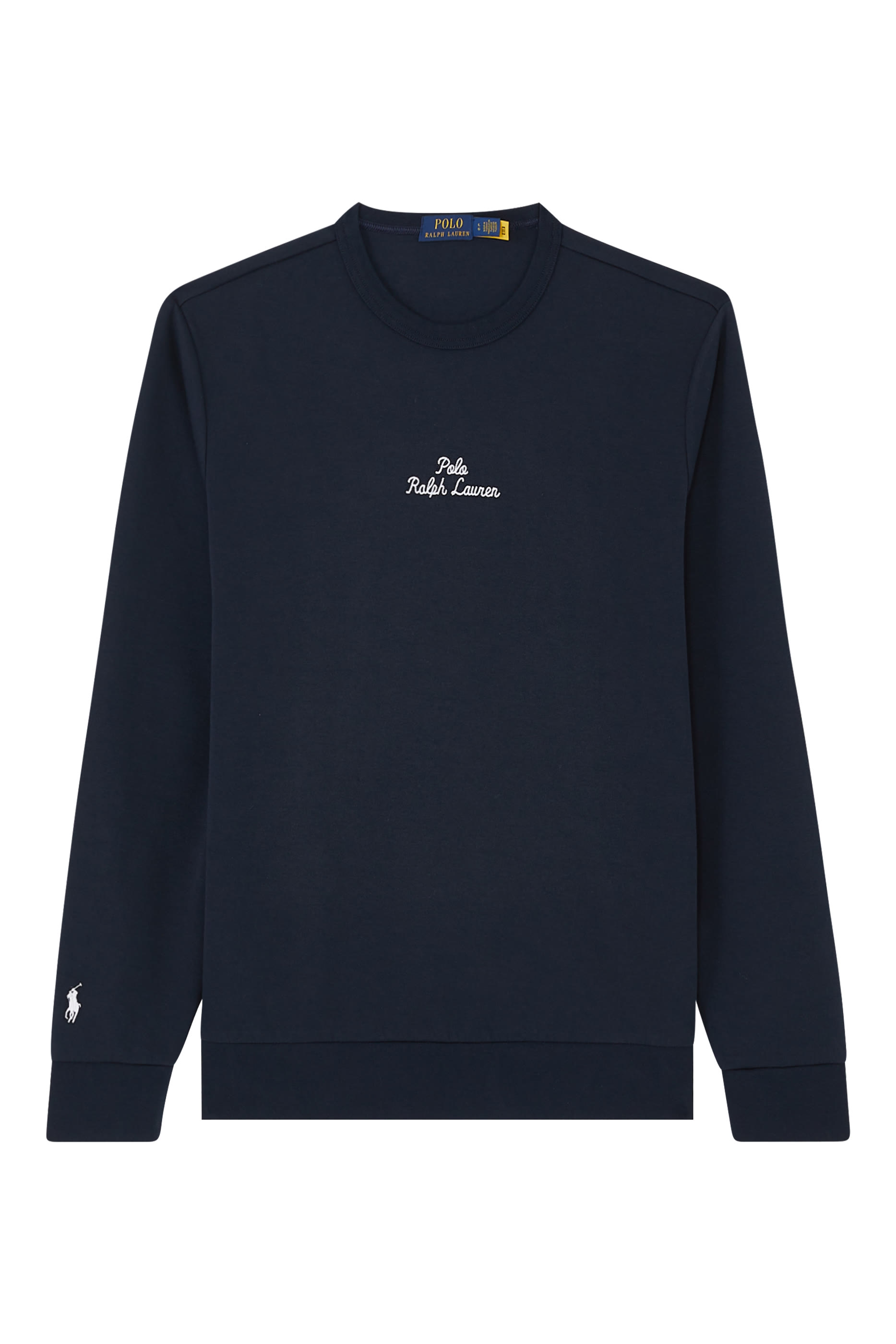 Embroidered-Logo Double-Knit Sweatshirt