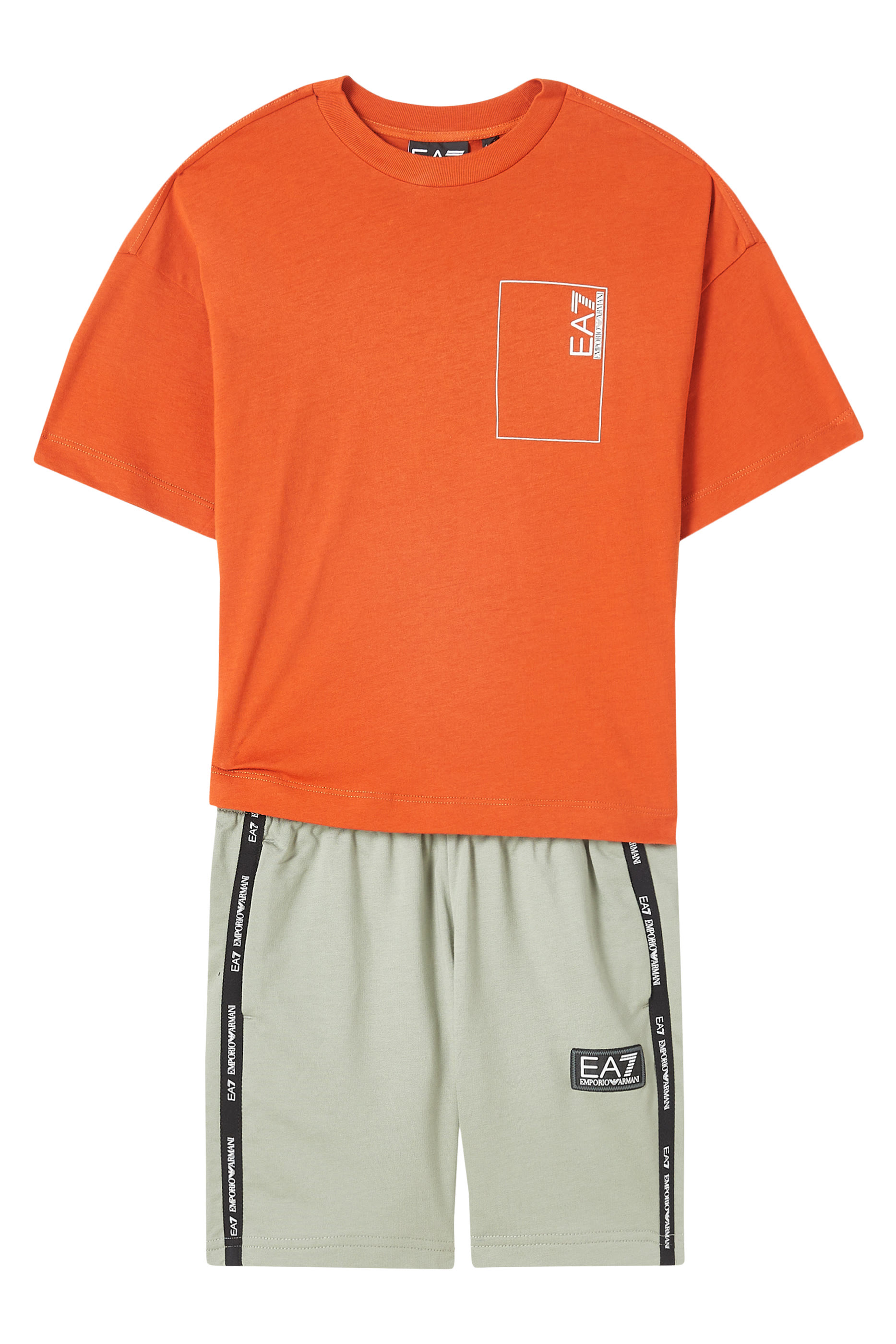 Kids EA7 Logo Shorts