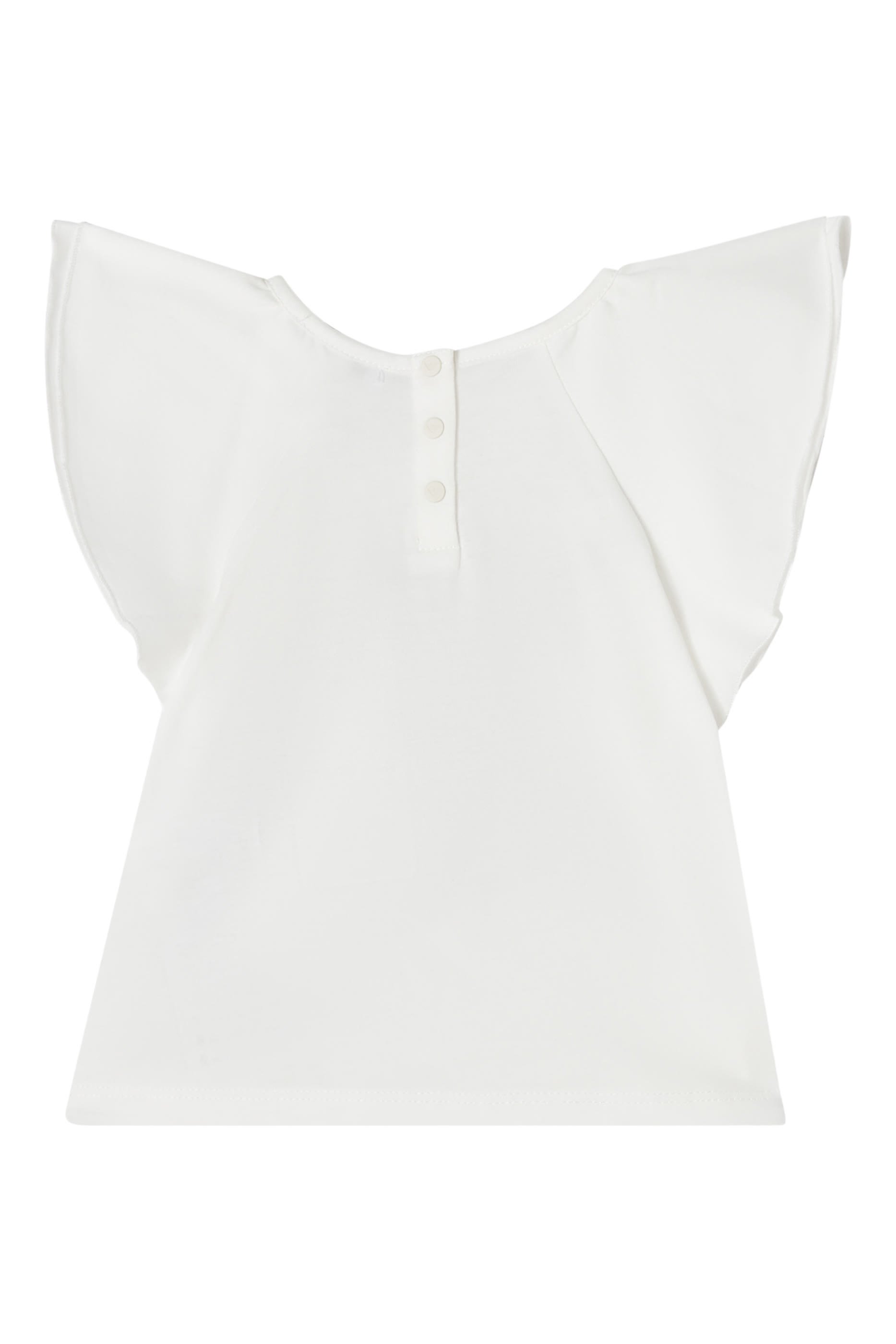 Kids Beach-Print Ruffled T-Shirt