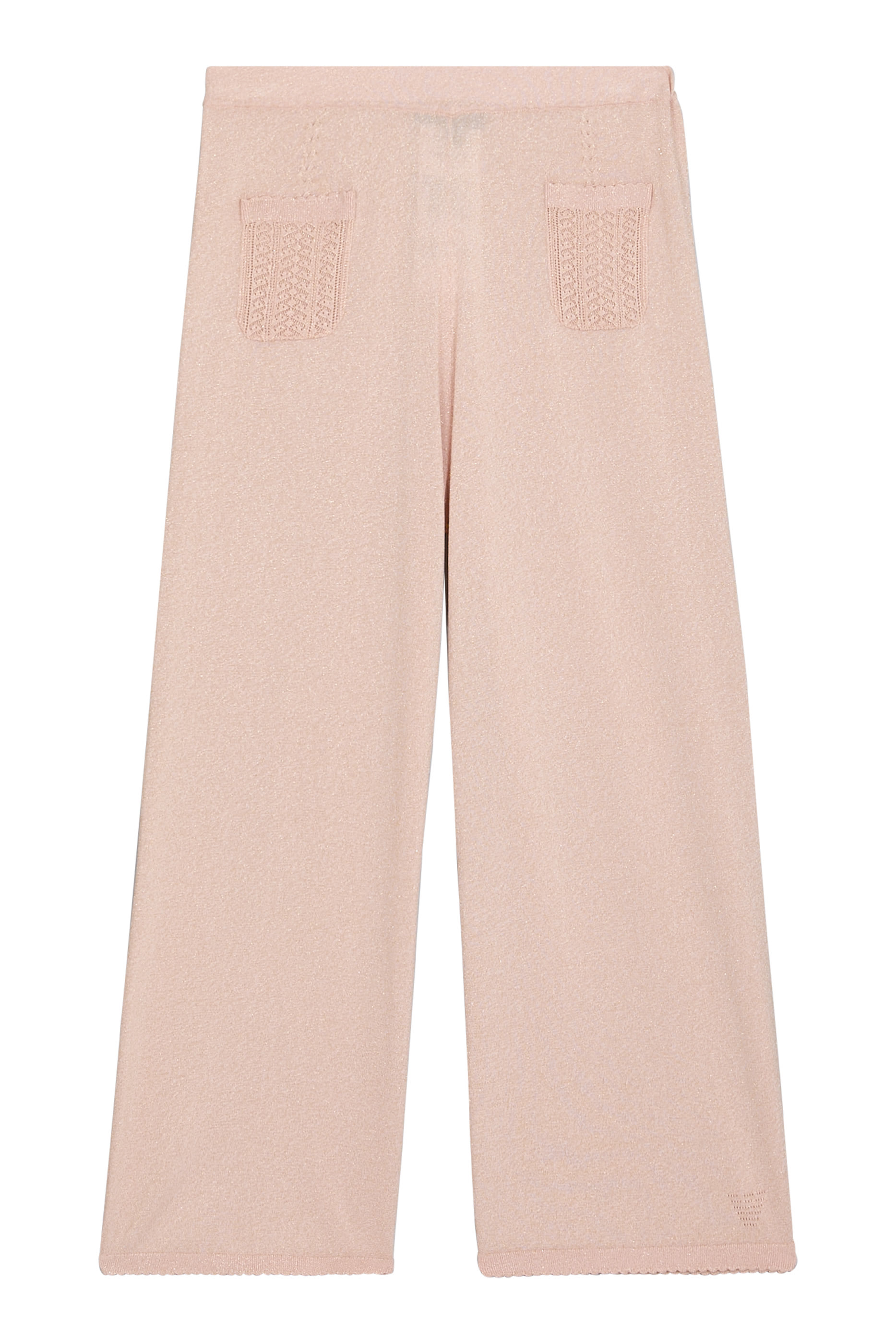 Kids Front Pocket Metallic Threading Trousers 