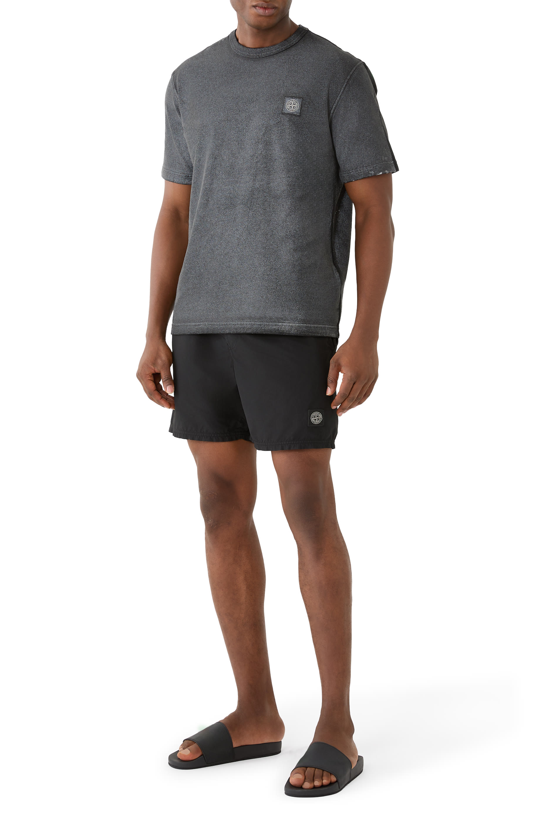Brushed Nylon Swim Shorts