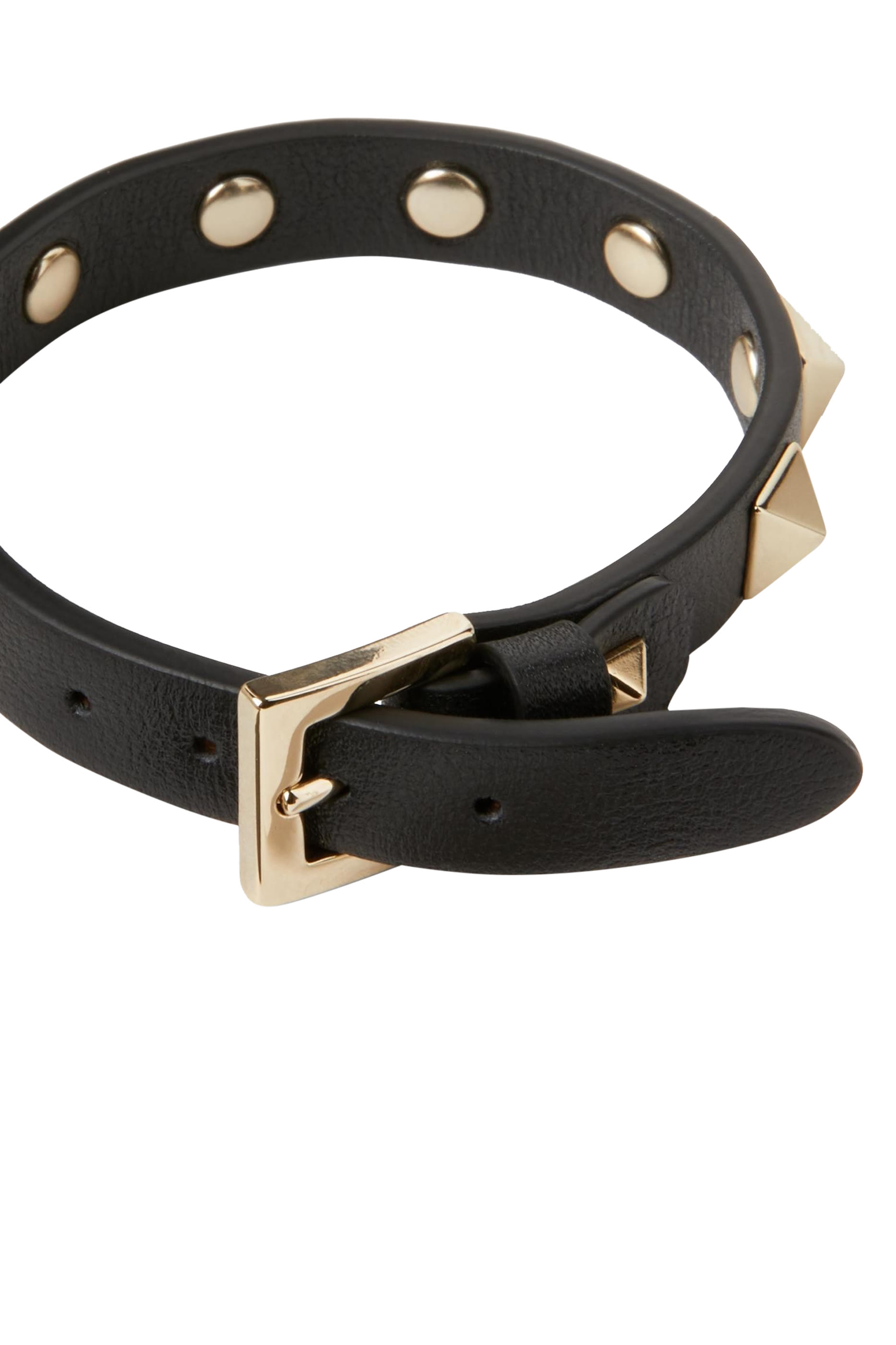 Rockstud Small Leather Bracelet