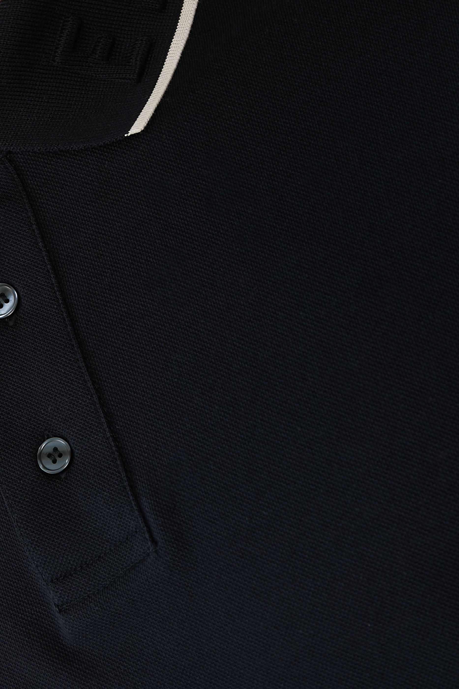 Embossed Logo Collar Piqu&eacute; Polo Shirt