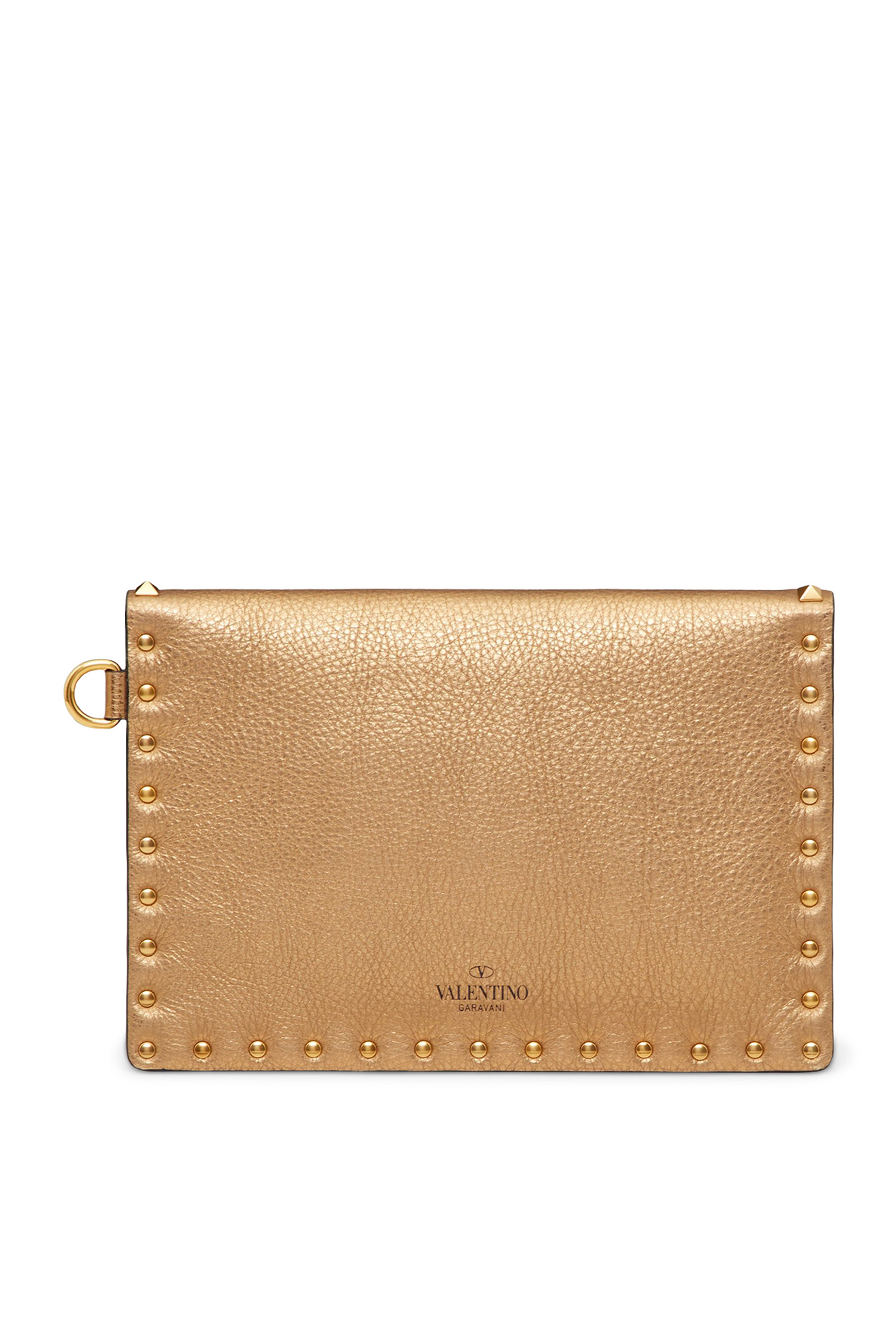  Rockstud Calfskin Pouch